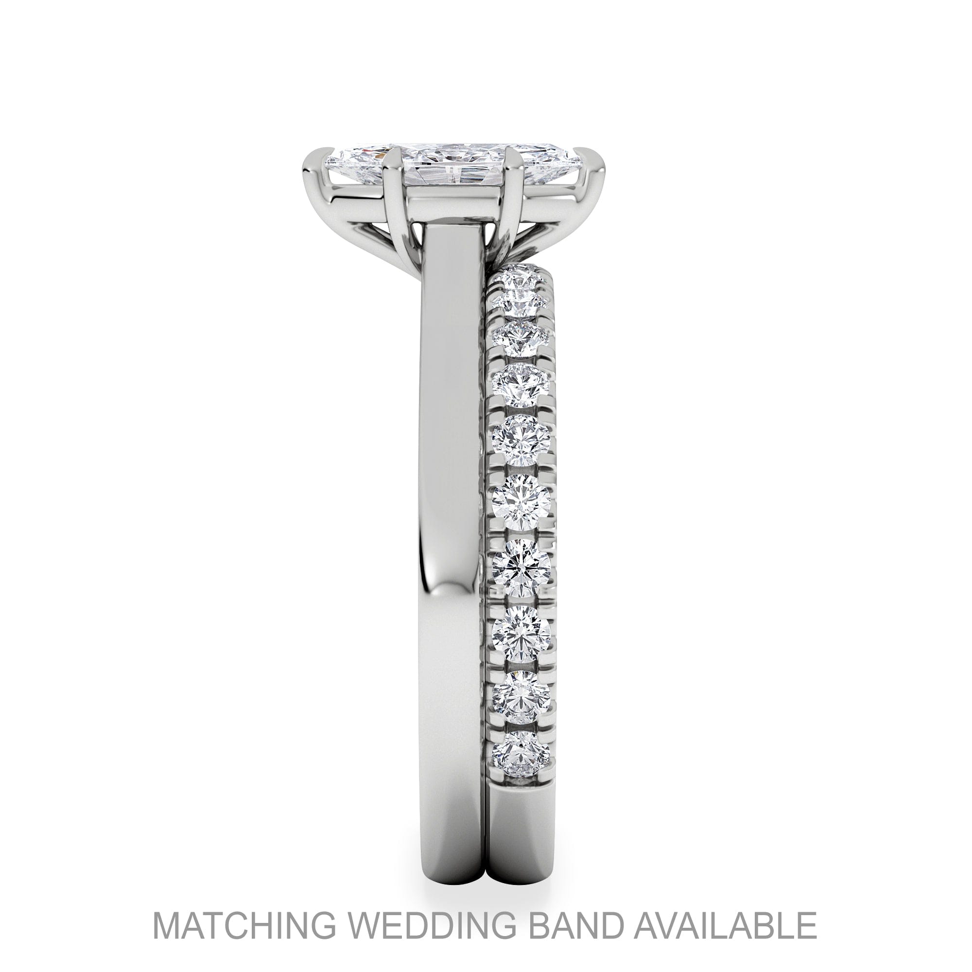 Diamond Amora Marquise 0.50ct Lab Diamond Engagement Ring F/VS Set in Platinum