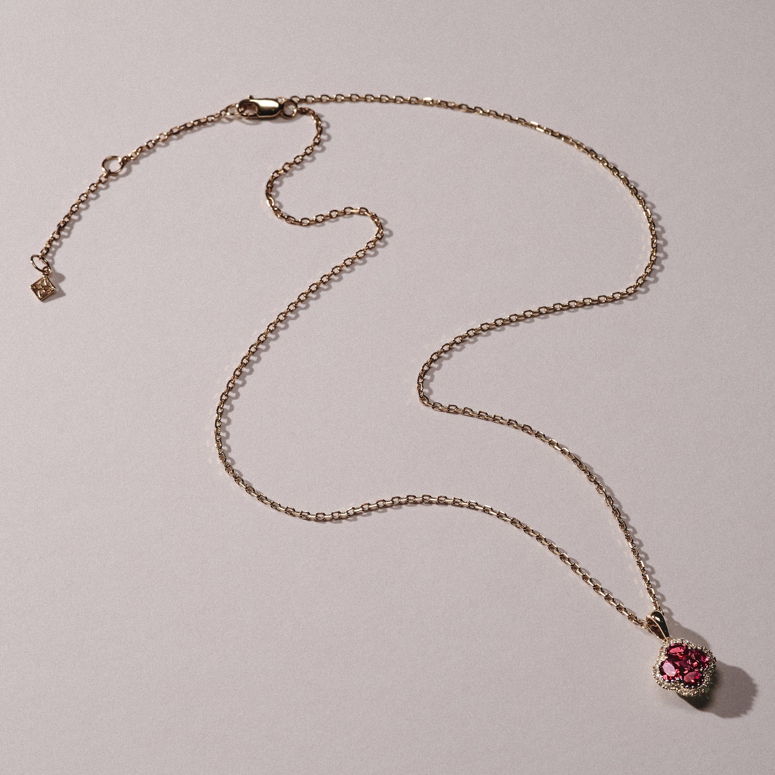 Alegria Lab Ruby Pendant 0.90ct in 18k Gold Vermeil