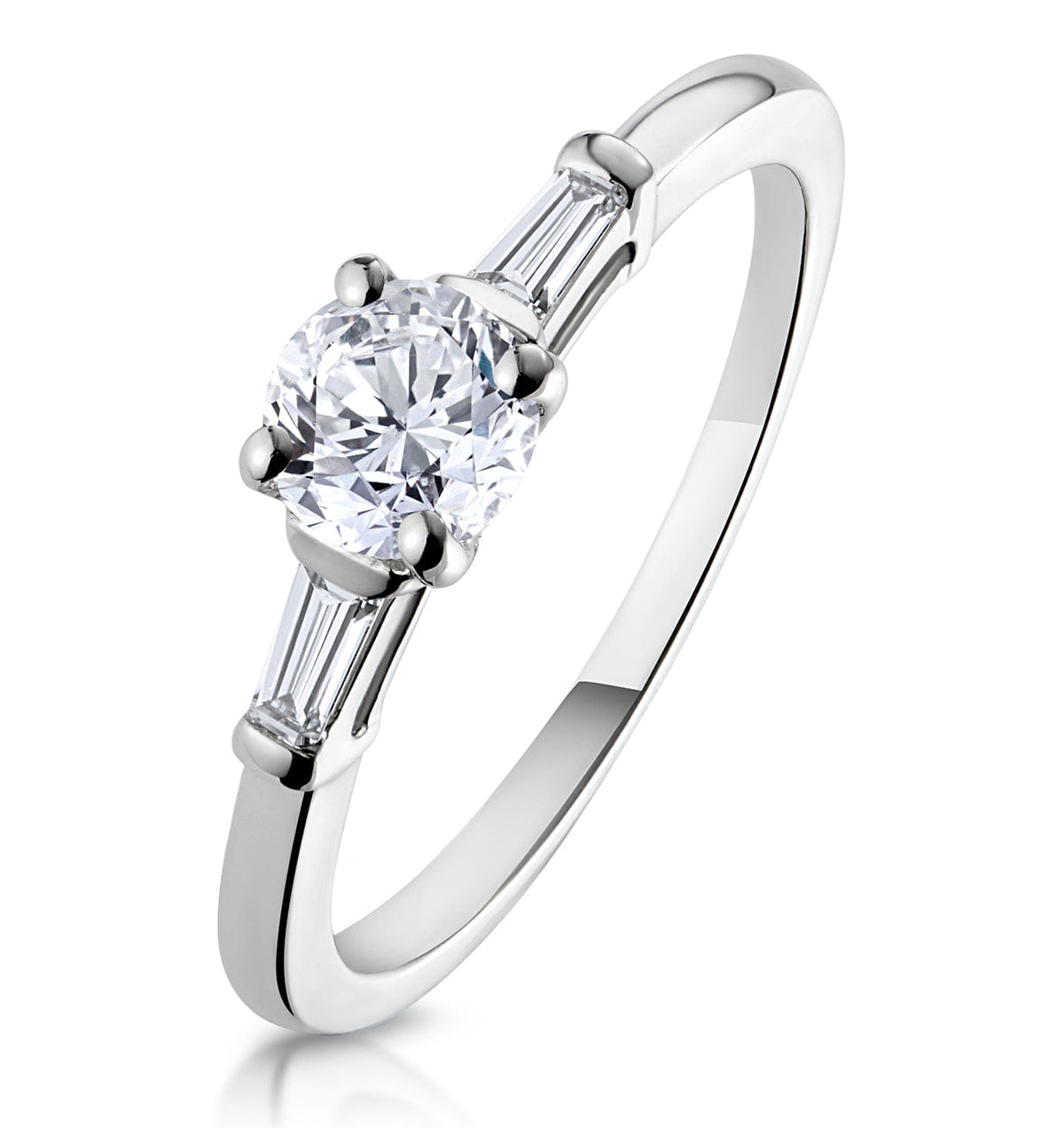 Diamond Isadora Diamond Engagement Ring 18KW 0.65ct G/SI2