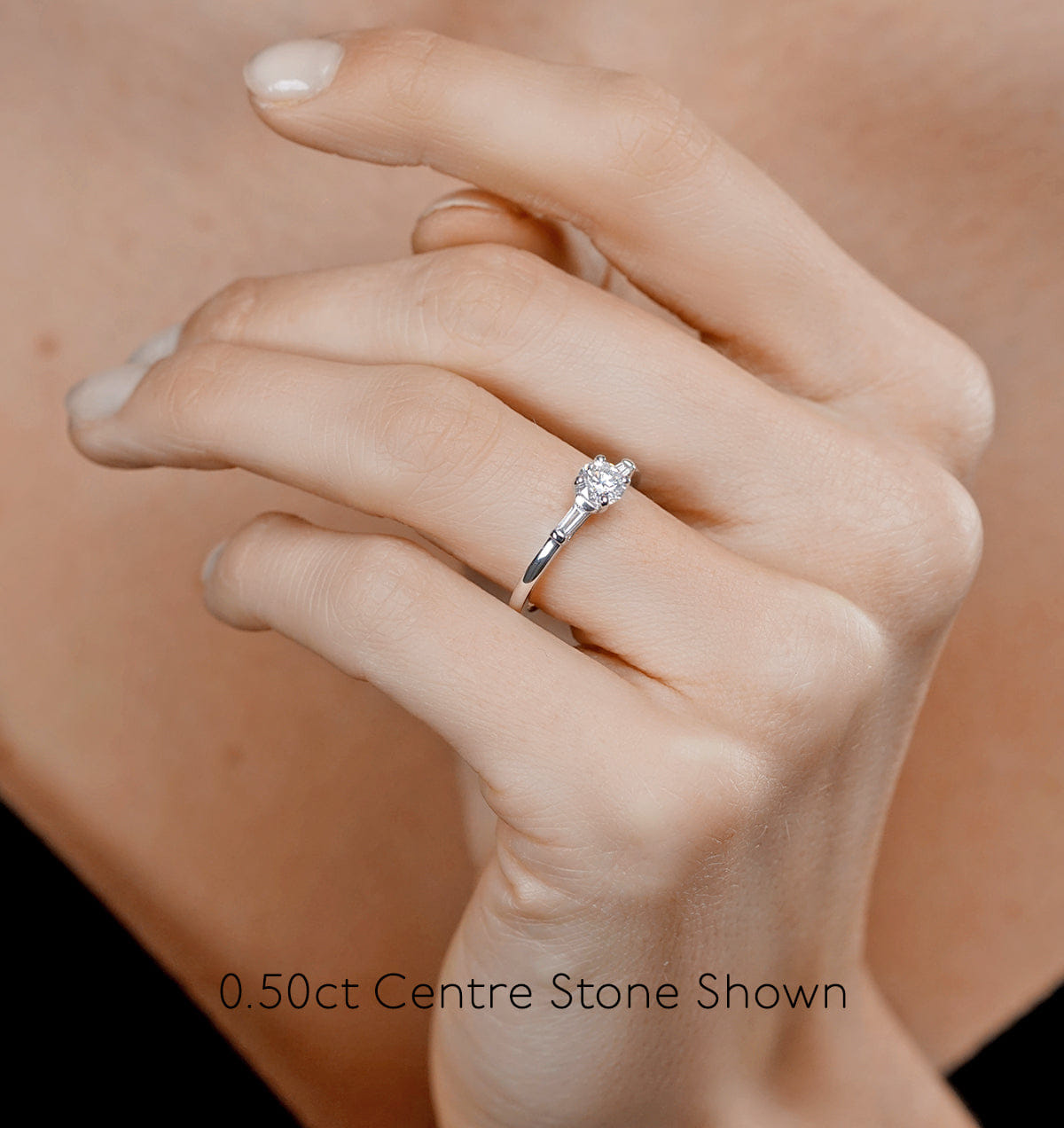 Diamond Isadora Diamond Engagement Ring 18KW 0.65ct G/SI2