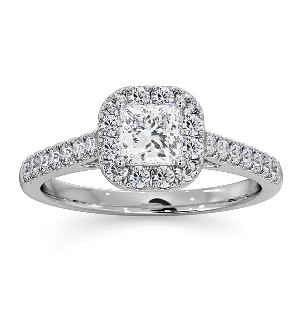 Diamond Roxy Diamond Engagement Side Stone Ring in Platinum 0.98CT G/VS1