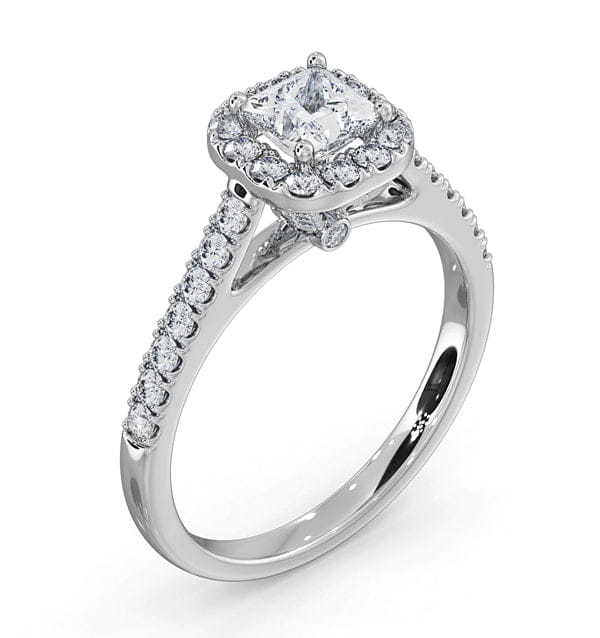 Diamond Roxy Diamond Engagement Side Stone Ring in Platinum 0.98CT G/VS1