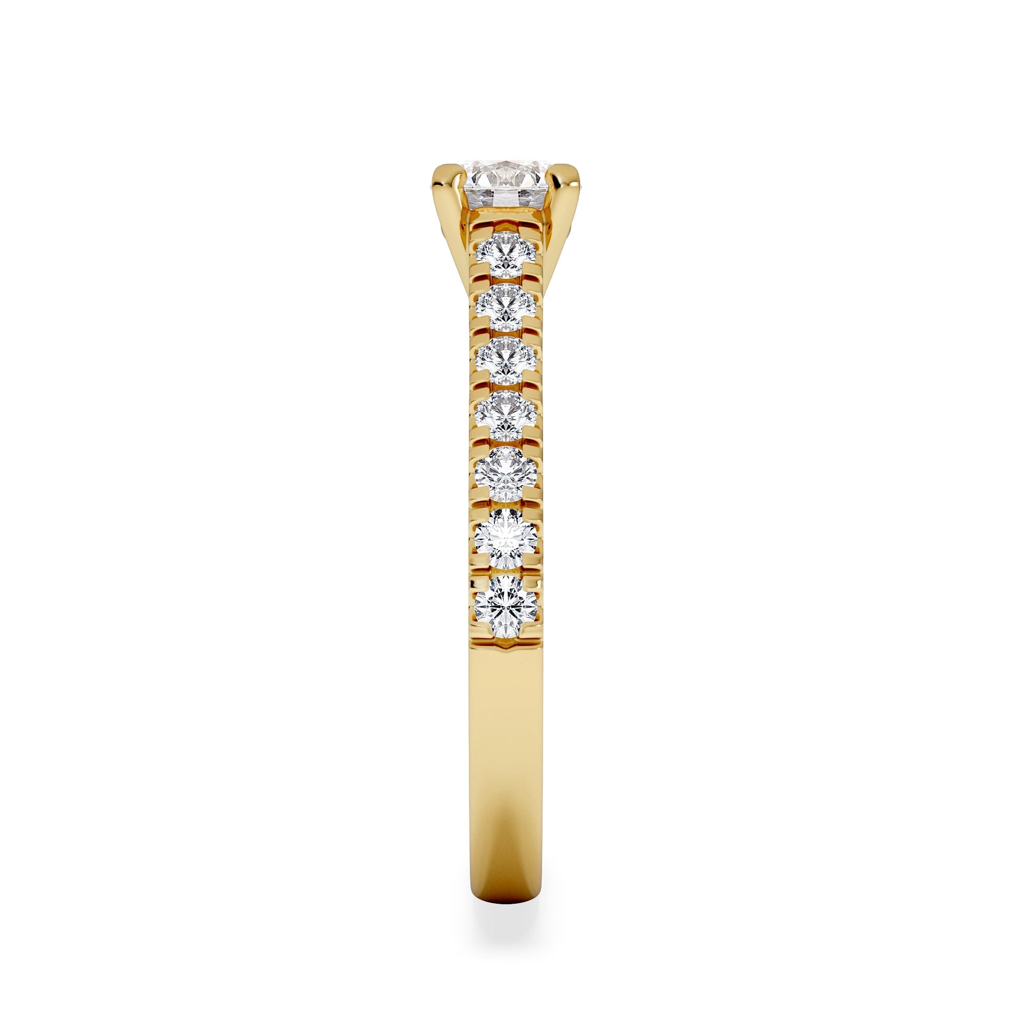Diamond Natalia Diamond Engagement Side Stone Ring 18K Gold 0.91CT G/VS2