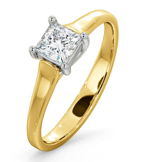 Diamond Certified Lucy 18K Gold Diamond Engagement Ring 0.50CT - F - G/VS