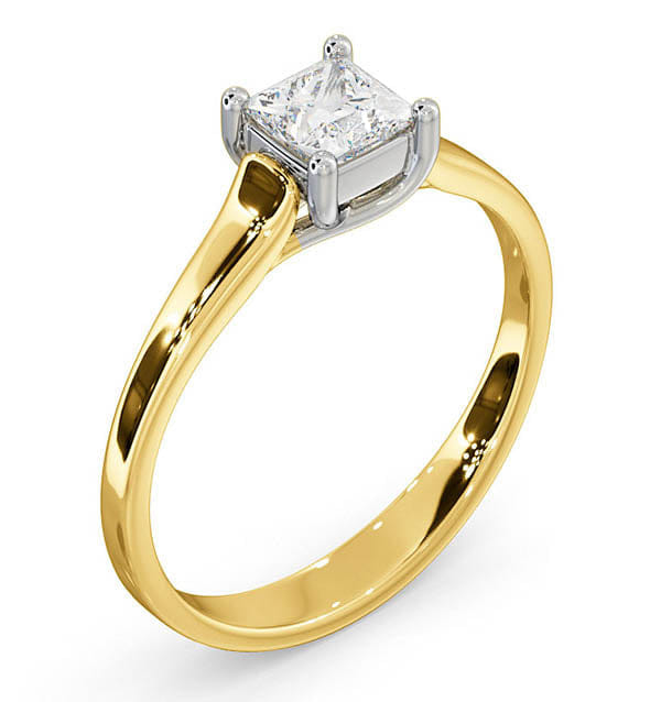 Diamond Certified Lucy 18K Gold Diamond Engagement Ring 0.50CT - F - G/VS