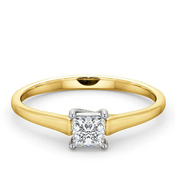Diamond Certified Lucy 18K Gold Diamond Engagement Ring 0.33CT - G - H/SI