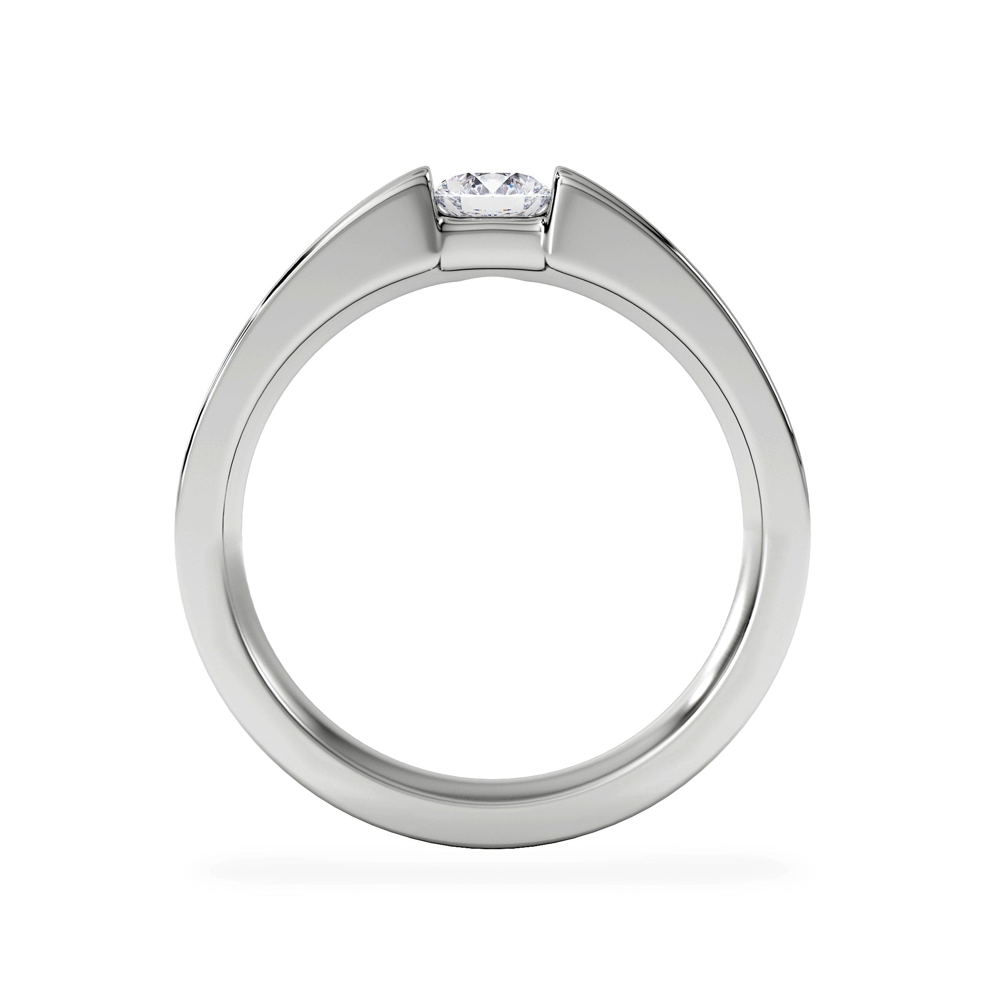Diamond Certified Jessica 18K White Gold Diamond Engagement Ring 0.33CT - F - G/VS