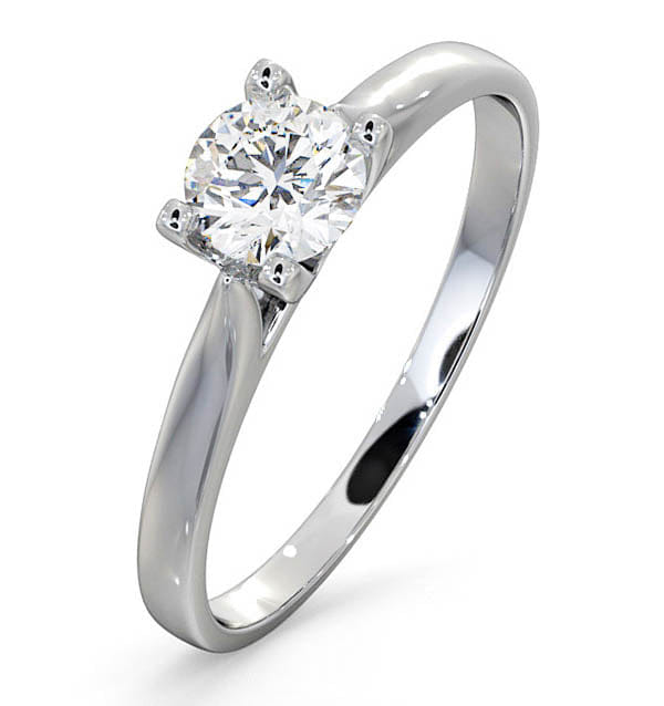 GRACE Certified 0.50CT Grace Platinum Engagement Ring G/SI1