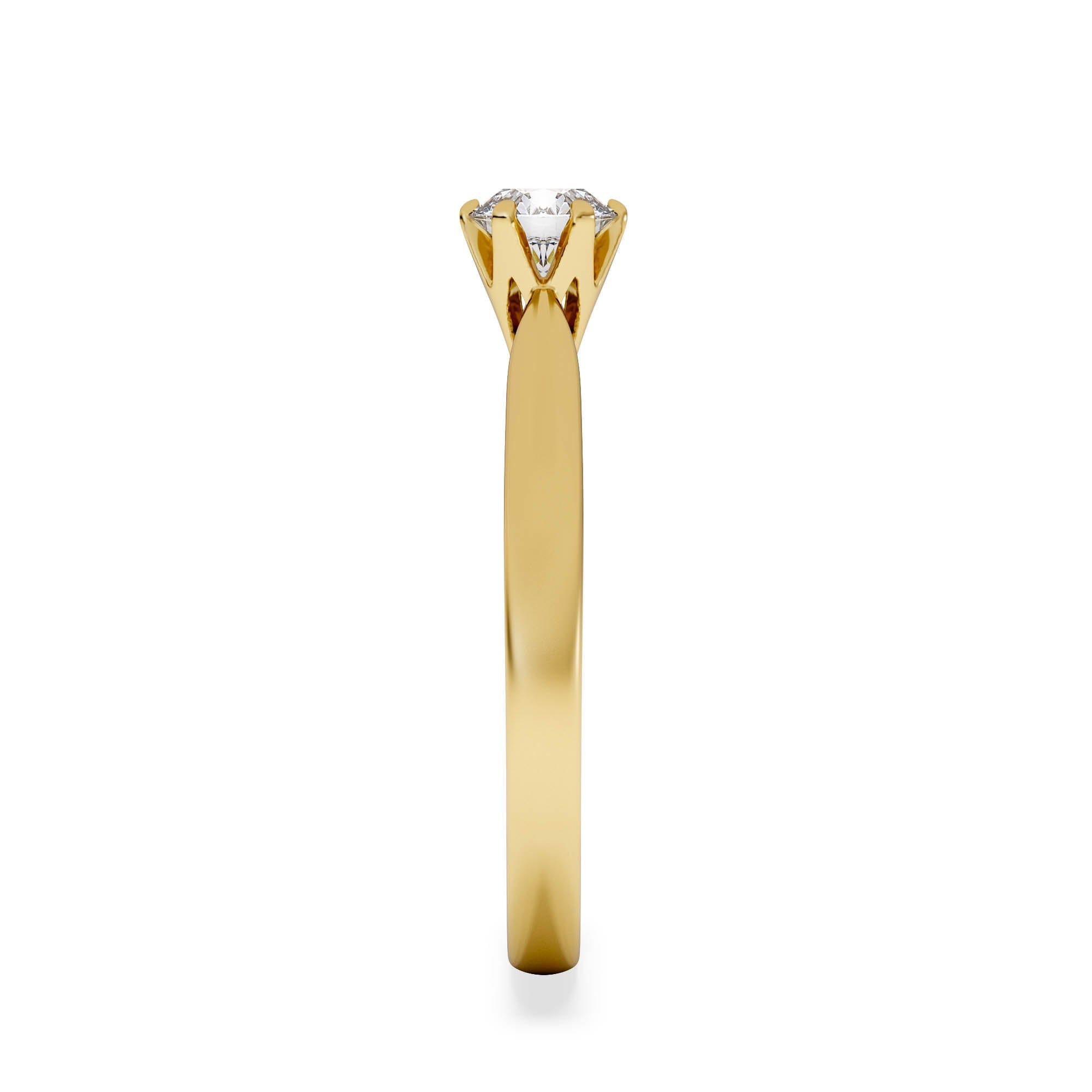Diamond Certified High Set Chloe 18K Gold Diamond Engagement Ring 0.50CT