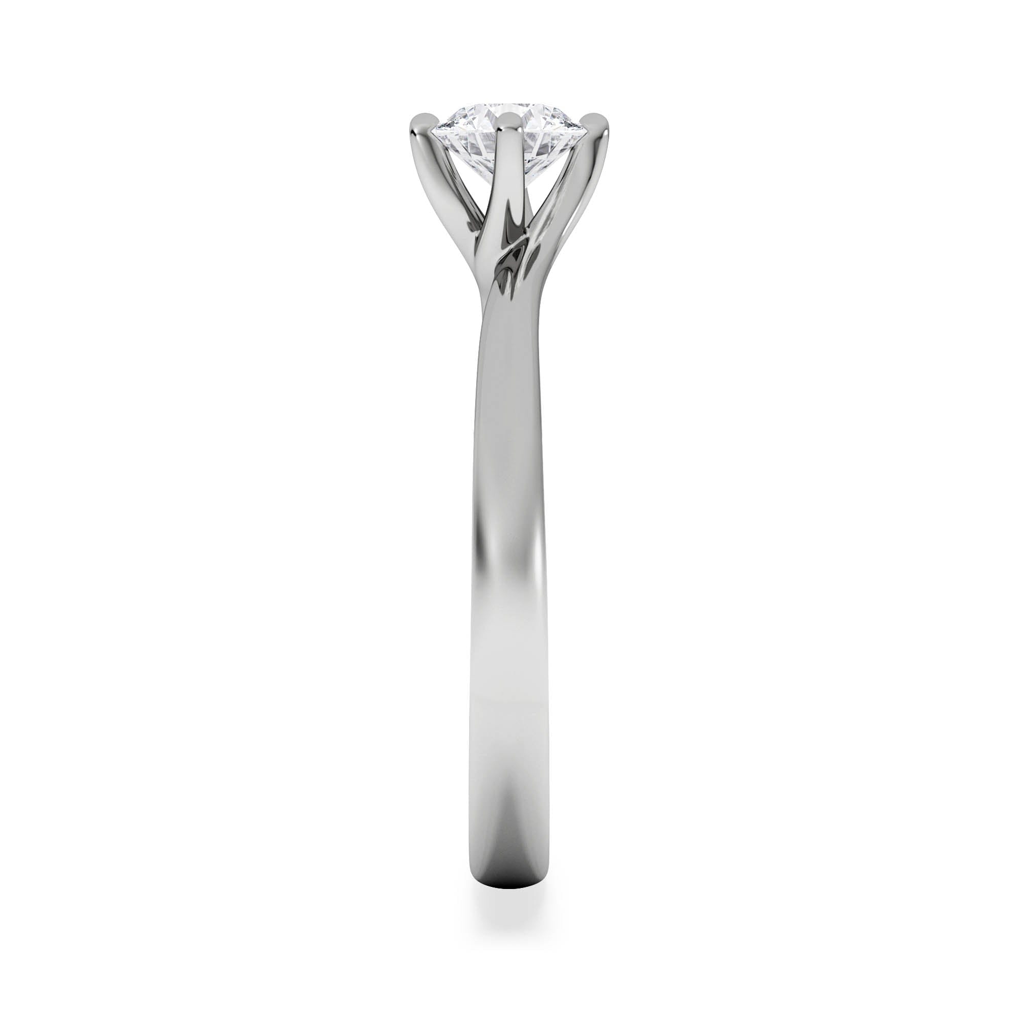 RING Certified 0.50CT Lily Platinum Engagement Ring G/SI2