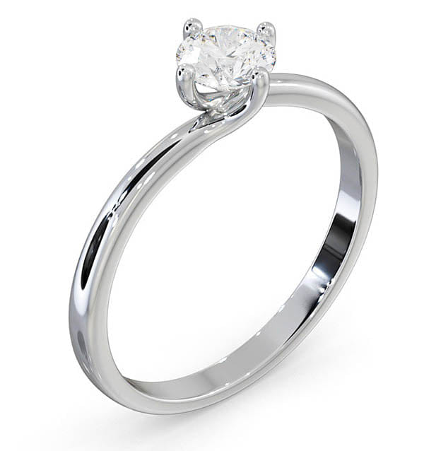 RING Certified 0.50CT Lily Platinum Engagement Ring G/SI1