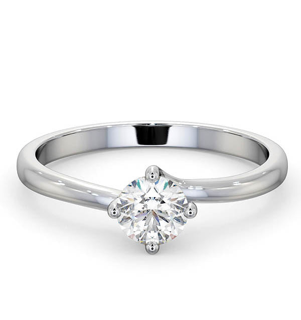 RING Certified 0.50CT Lily Platinum Engagement Ring G/SI1