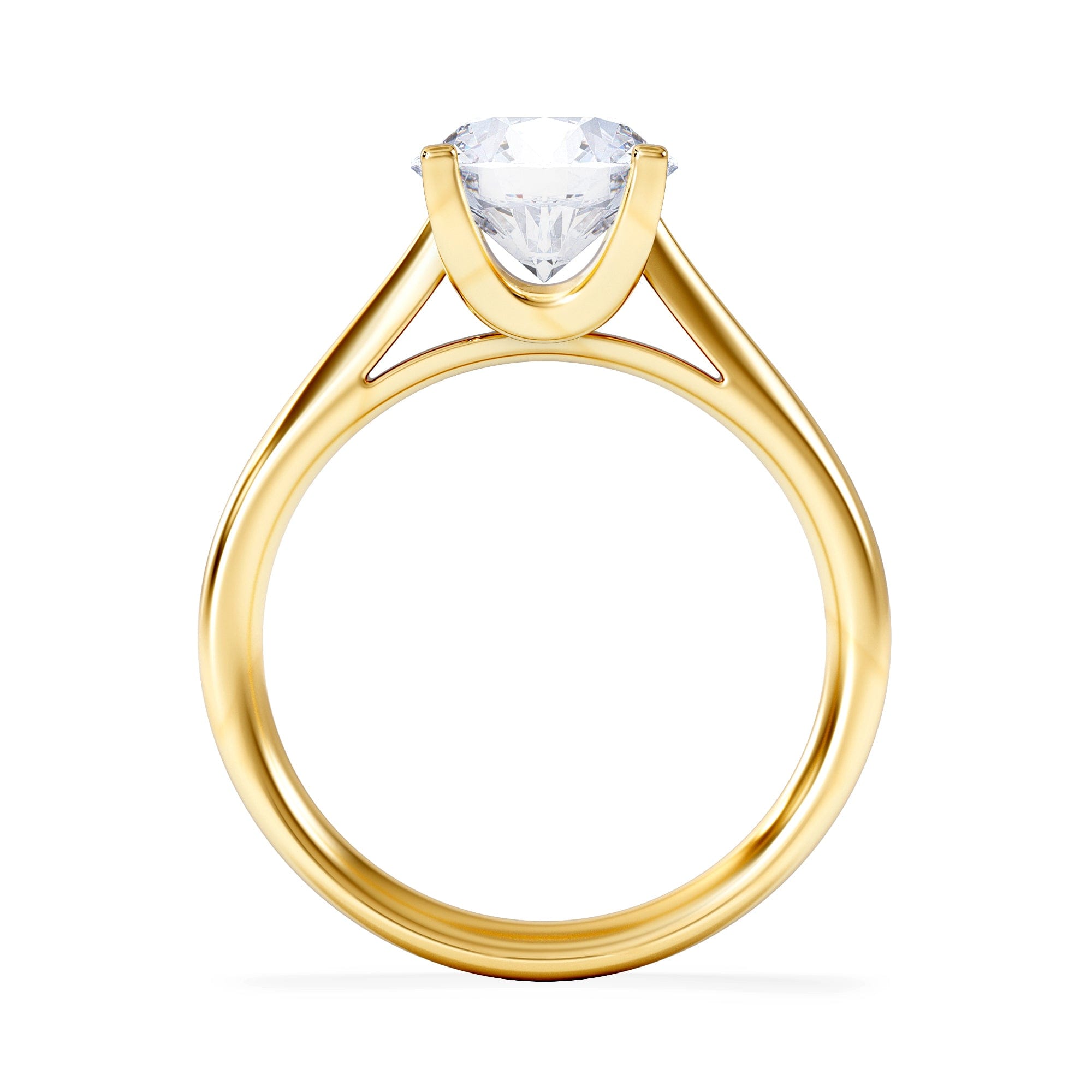 Diamond 2 Carat Diamond Engagement Ring Grace Lab F/VS1 IGI Certified 18K Gold
