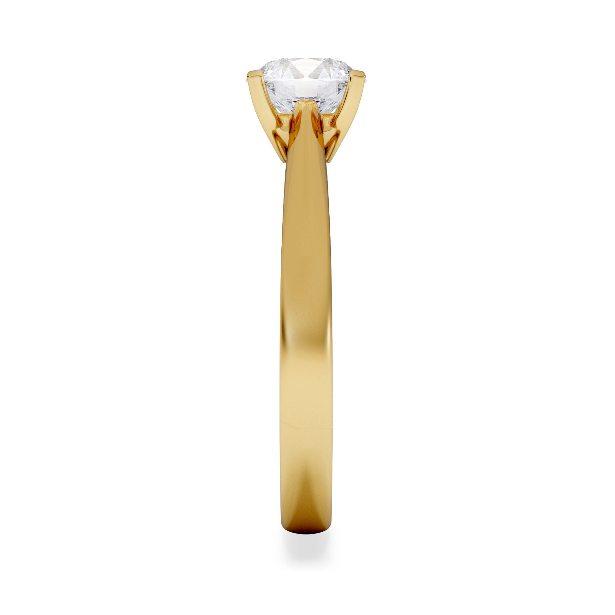 Diamond 1 Carat Diamond Engagement Ring Grace Lab FVS1 IGI Certified 18K Gold