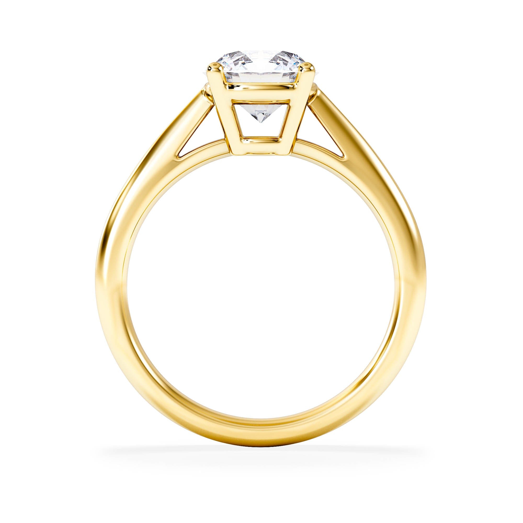 Diamond 1.50ct Diamond Engagement Ring Elysia Lab F/VS1 IGI Certified 18K Gold