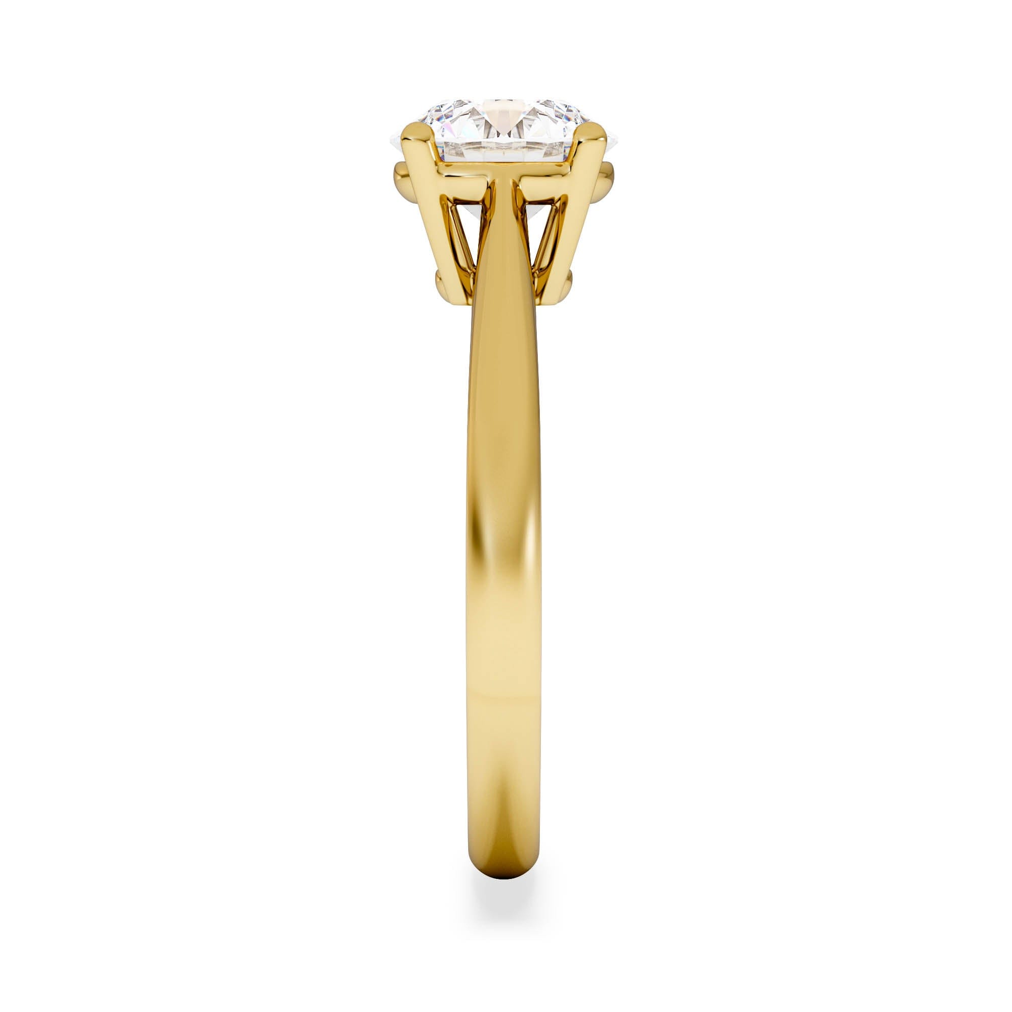 Diamond 1.50ct Diamond Engagement Ring Elysia Lab F/VS1 IGI Certified 18K Gold