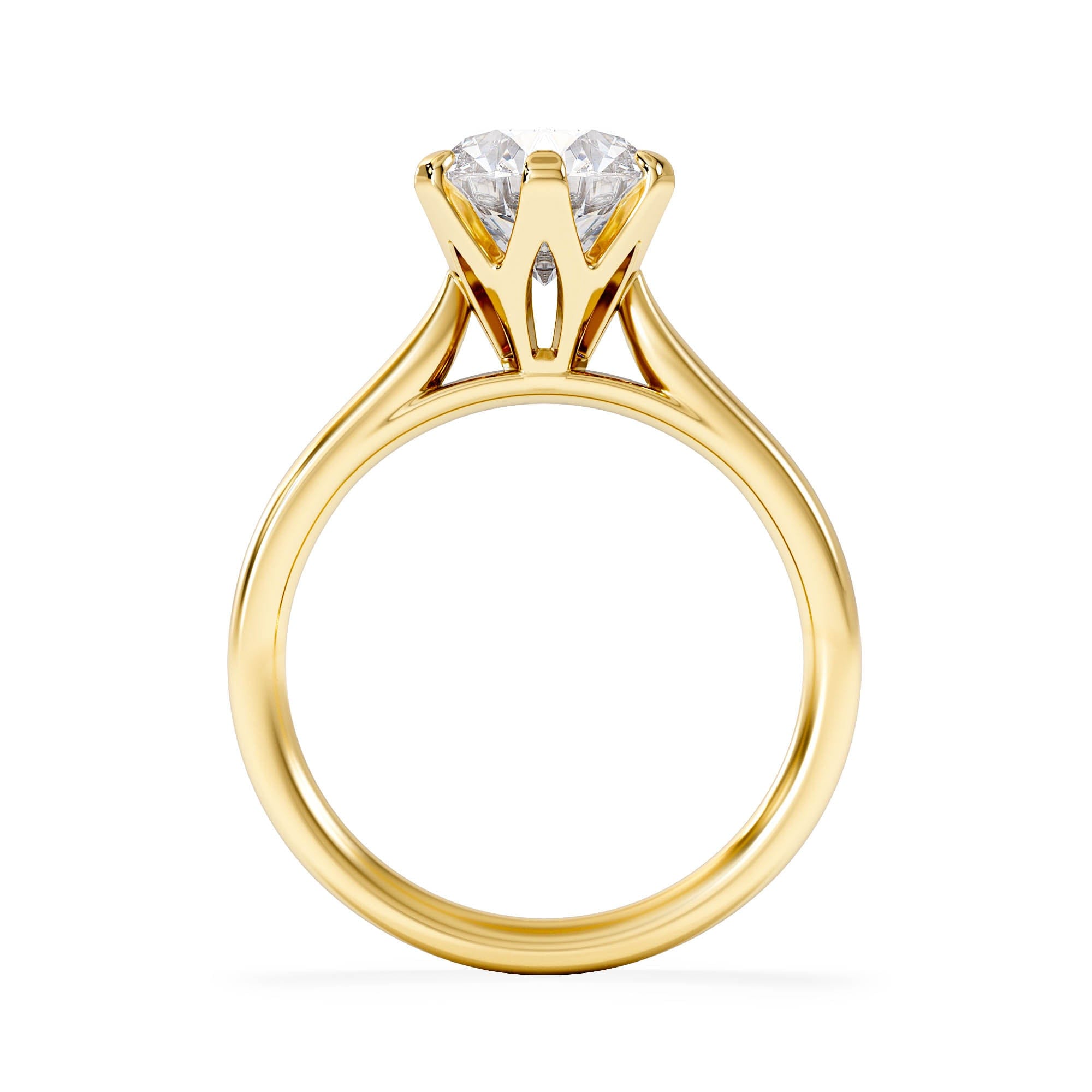 Diamond 2 Carat Diamond Engagement Ring High Set Chloe Lab F/VS1 18K Gold