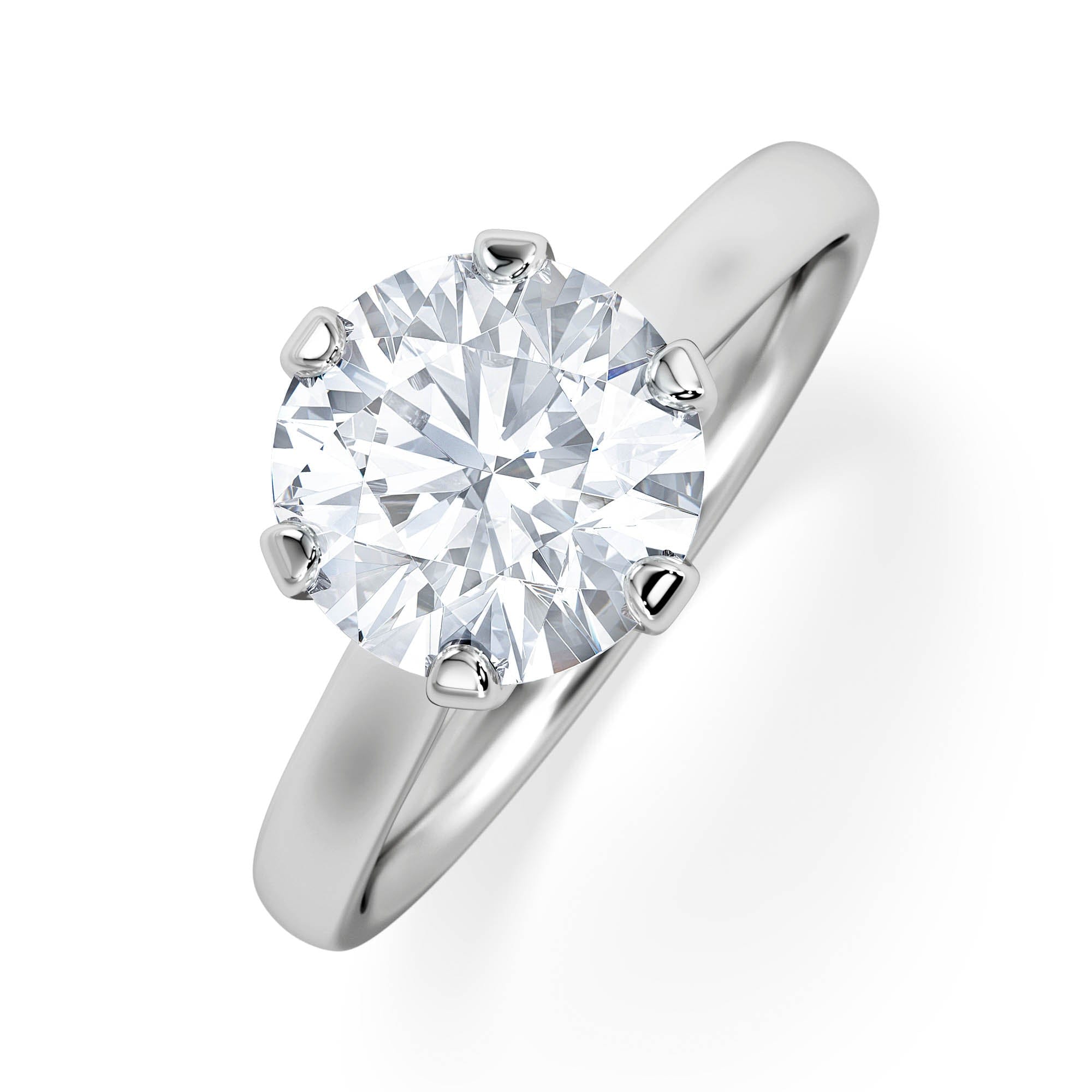 Diamond 2 Carat Diamond Engagement Ring High Set Chloe Lab F/VS1 Platinum