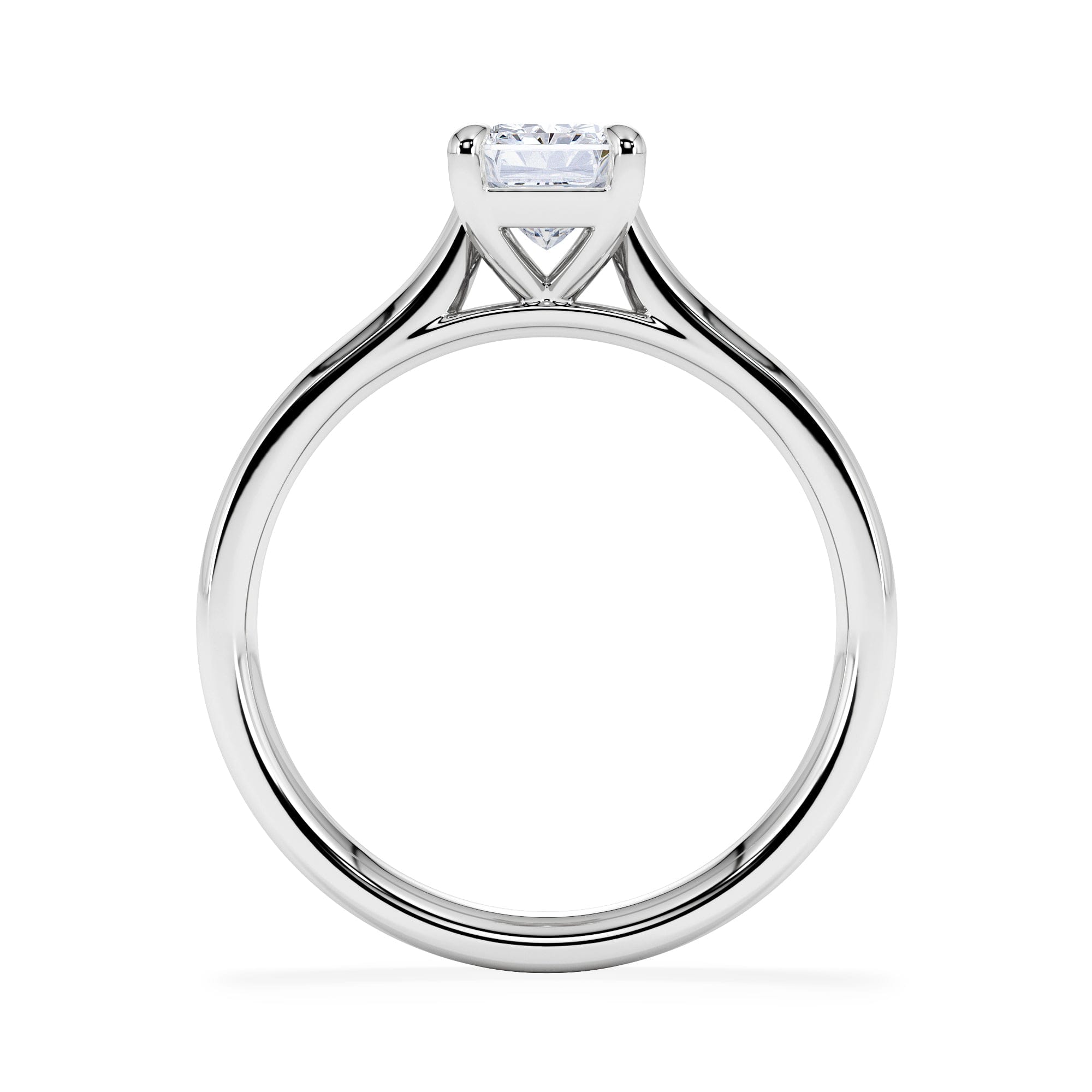 Diamond Amora Radiant 1.00ct Lab Diamond Engagement Ring F/VS1 Set in Platinum