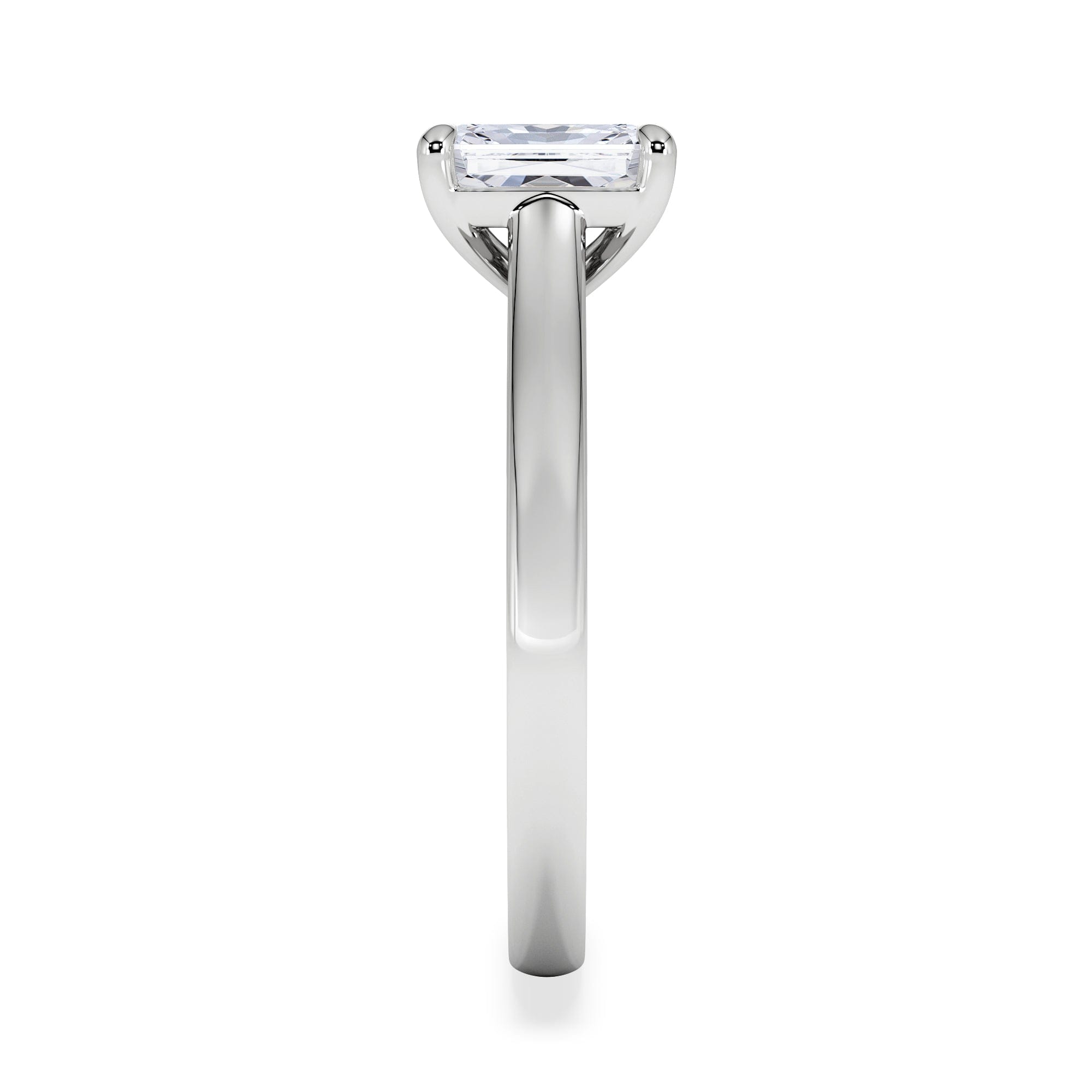 Diamond Amora Radiant 1.00ct Lab Diamond Engagement Ring F/VS1 Set in Platinum