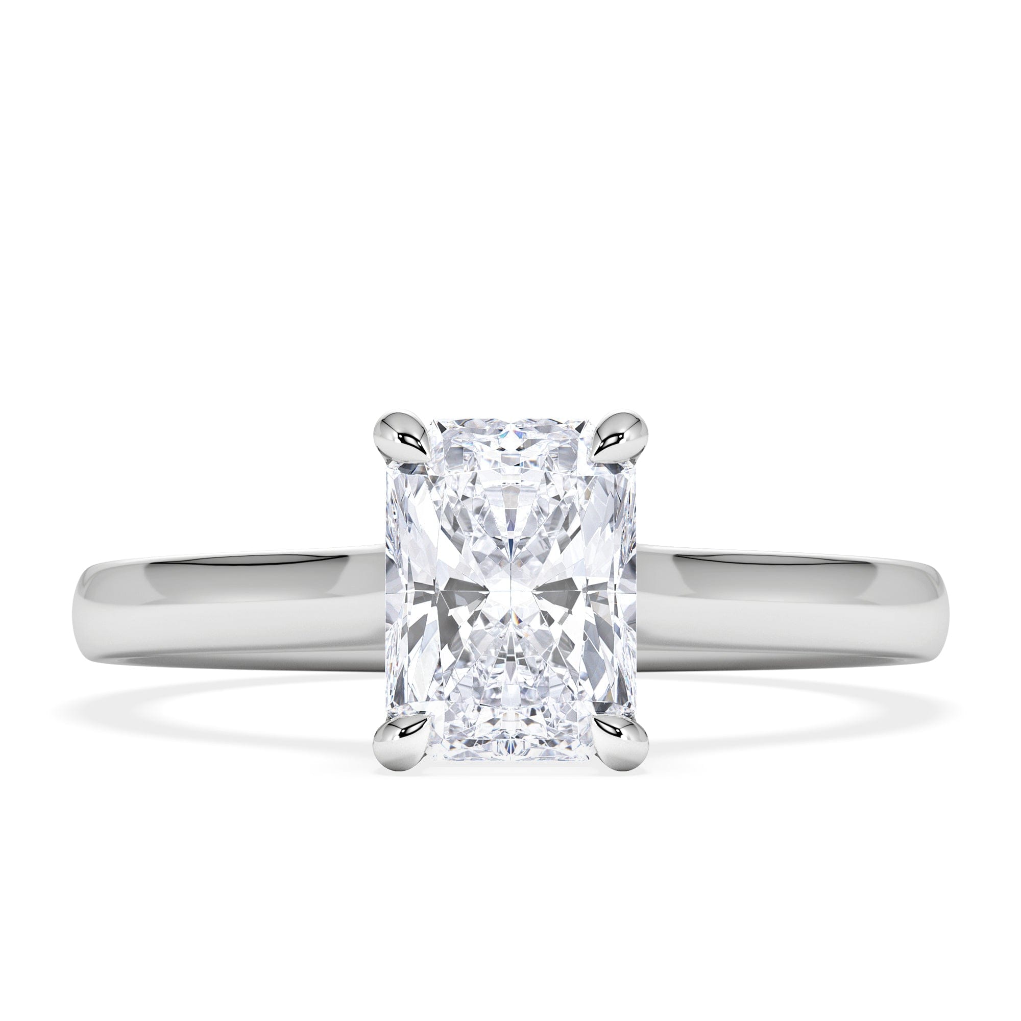 Diamond Amora Radiant 1.00ct Lab Diamond Engagement Ring F/VS1 Set in Platinum