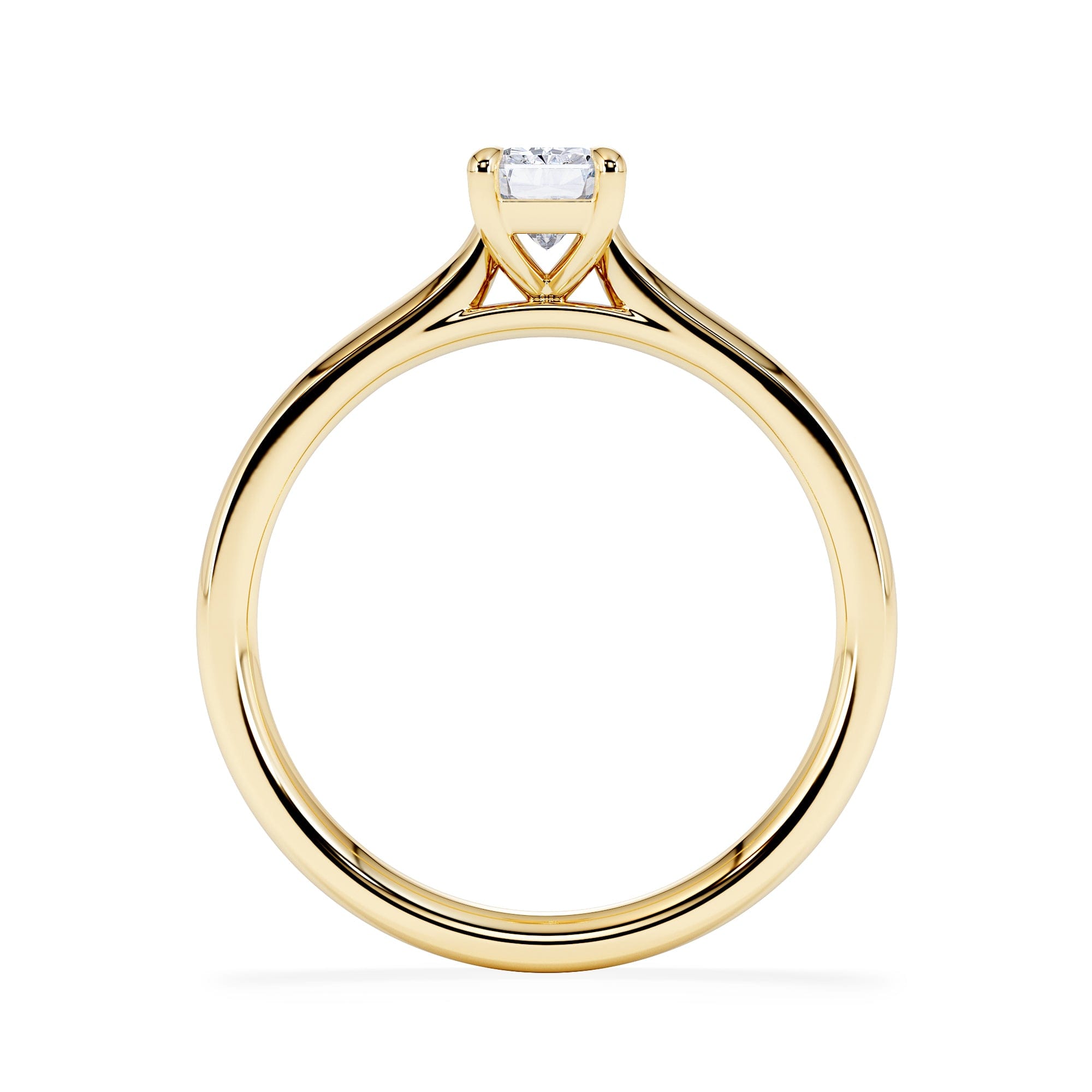 Diamond Amora Radiant 0.50ct Lab Diamond Engagement Ring F/VS1 Set in 18K Gold