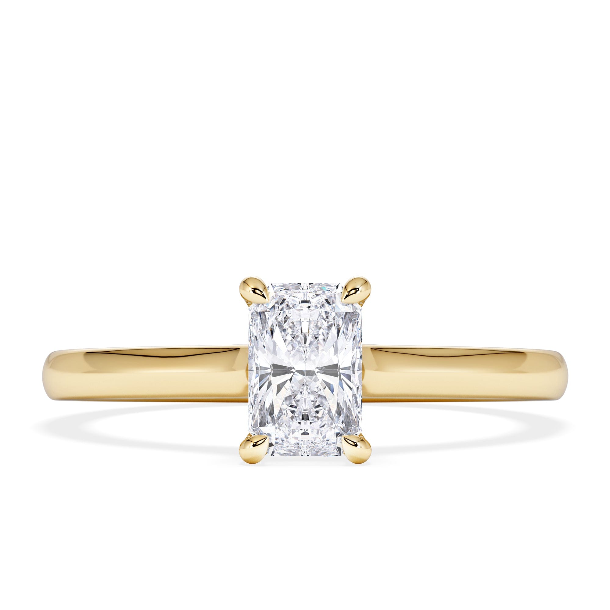 Diamond Amora Radiant 0.50ct Lab Diamond Engagement Ring F/VS1 Set in 18K Gold