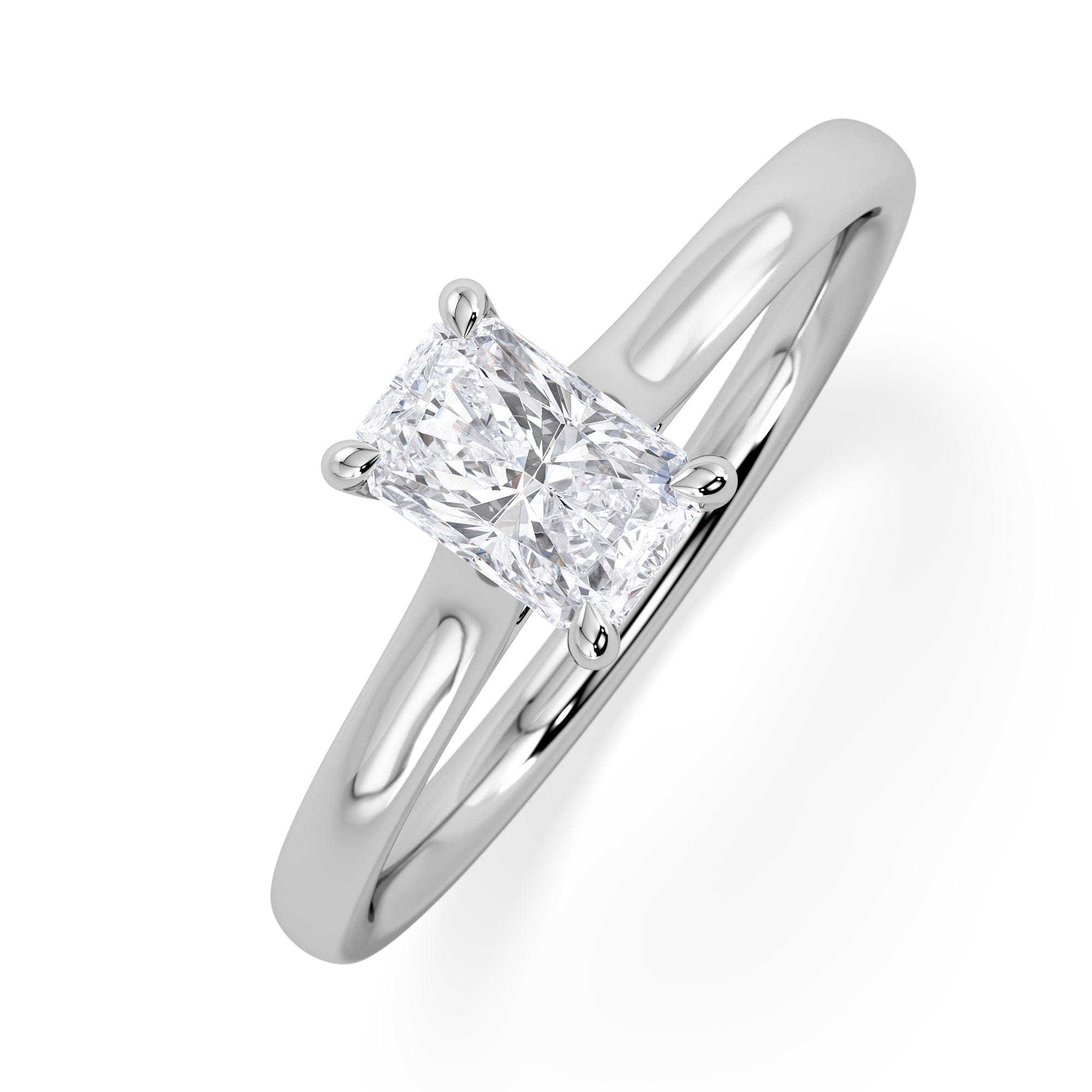 Diamond Amora Radiant 0.50ct Diamond Engagement Ring G/VS1 Set in Platinum