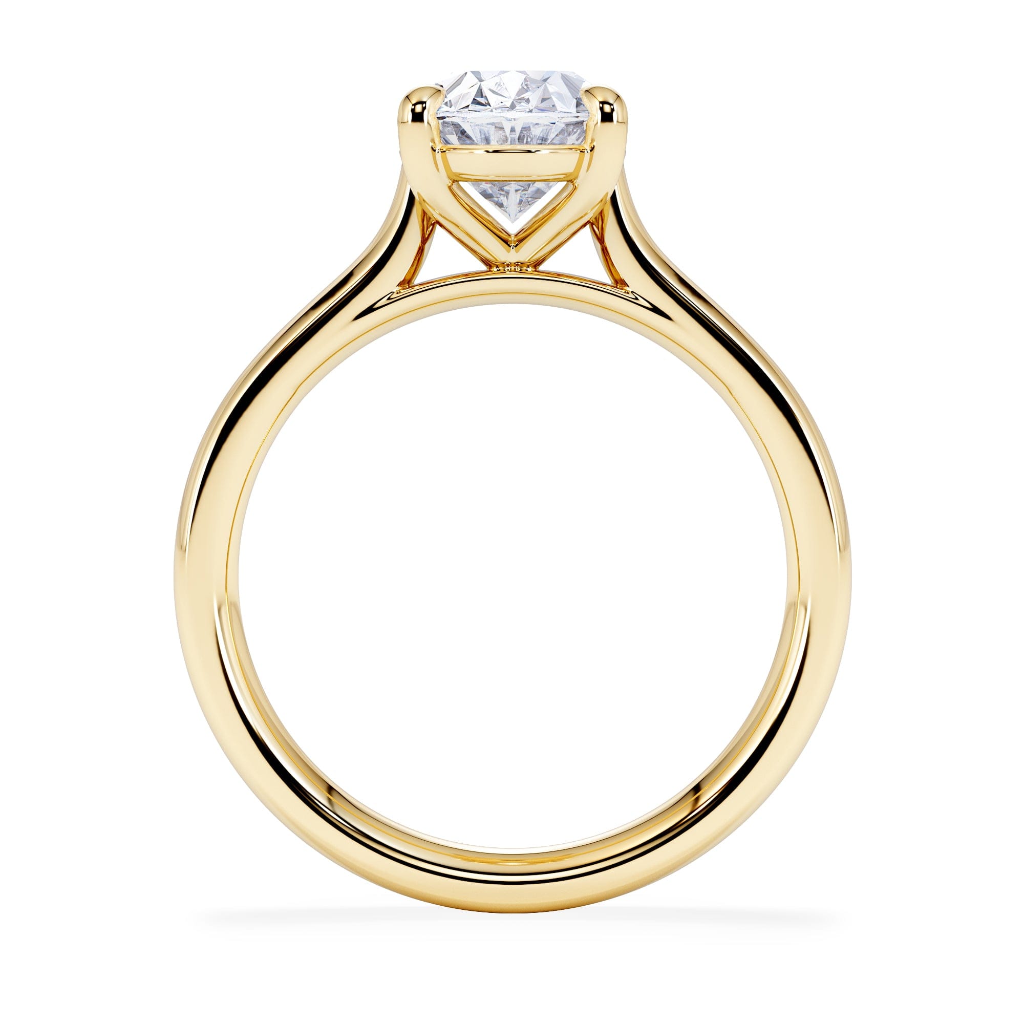 Diamond Amora Oval 2.00ct Lab Diamond Engagement Ring F/VS1 Set in 18K Gold