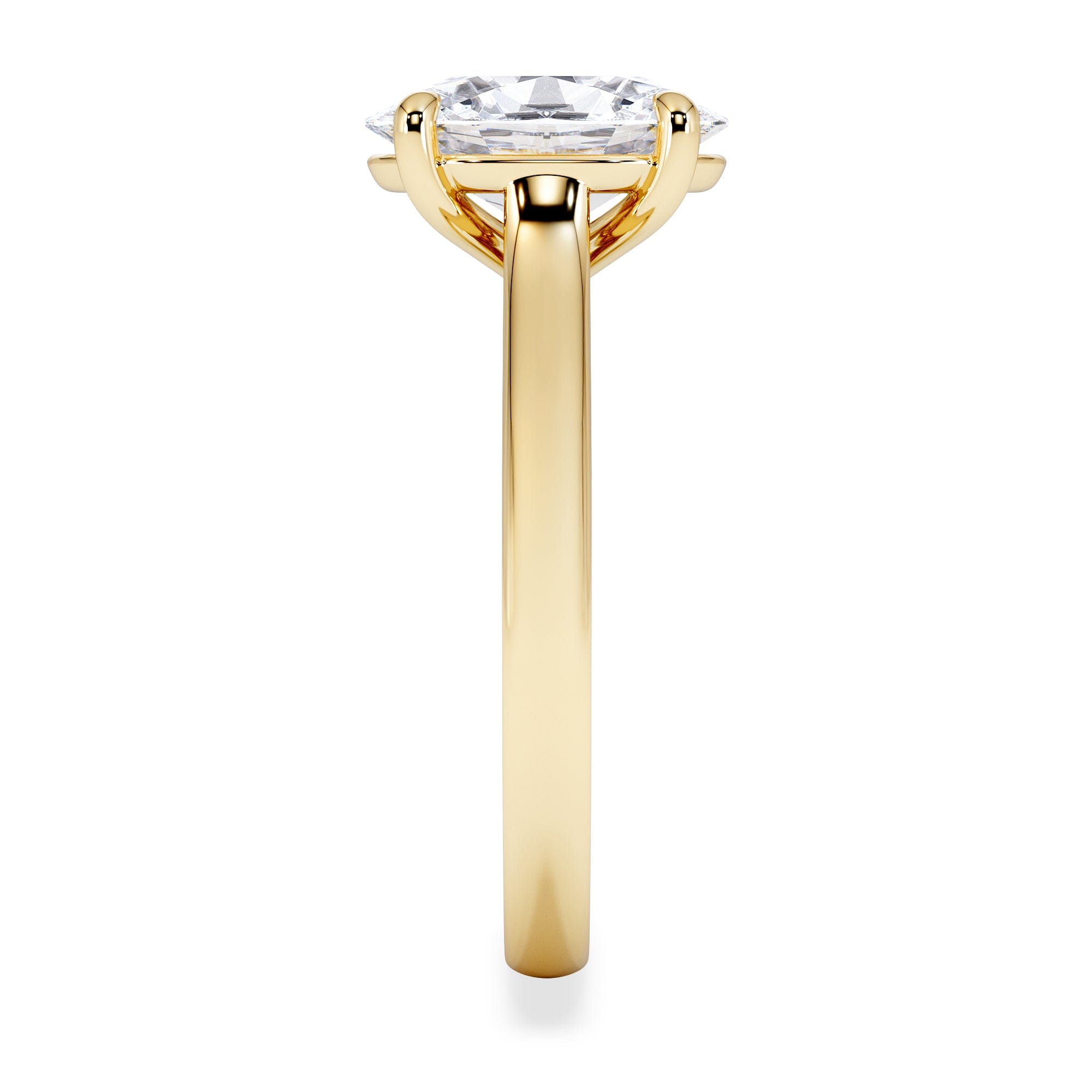 Diamond Amora Oval 2.00ct Lab Diamond Engagement Ring F/VS1 Set in 18K Gold