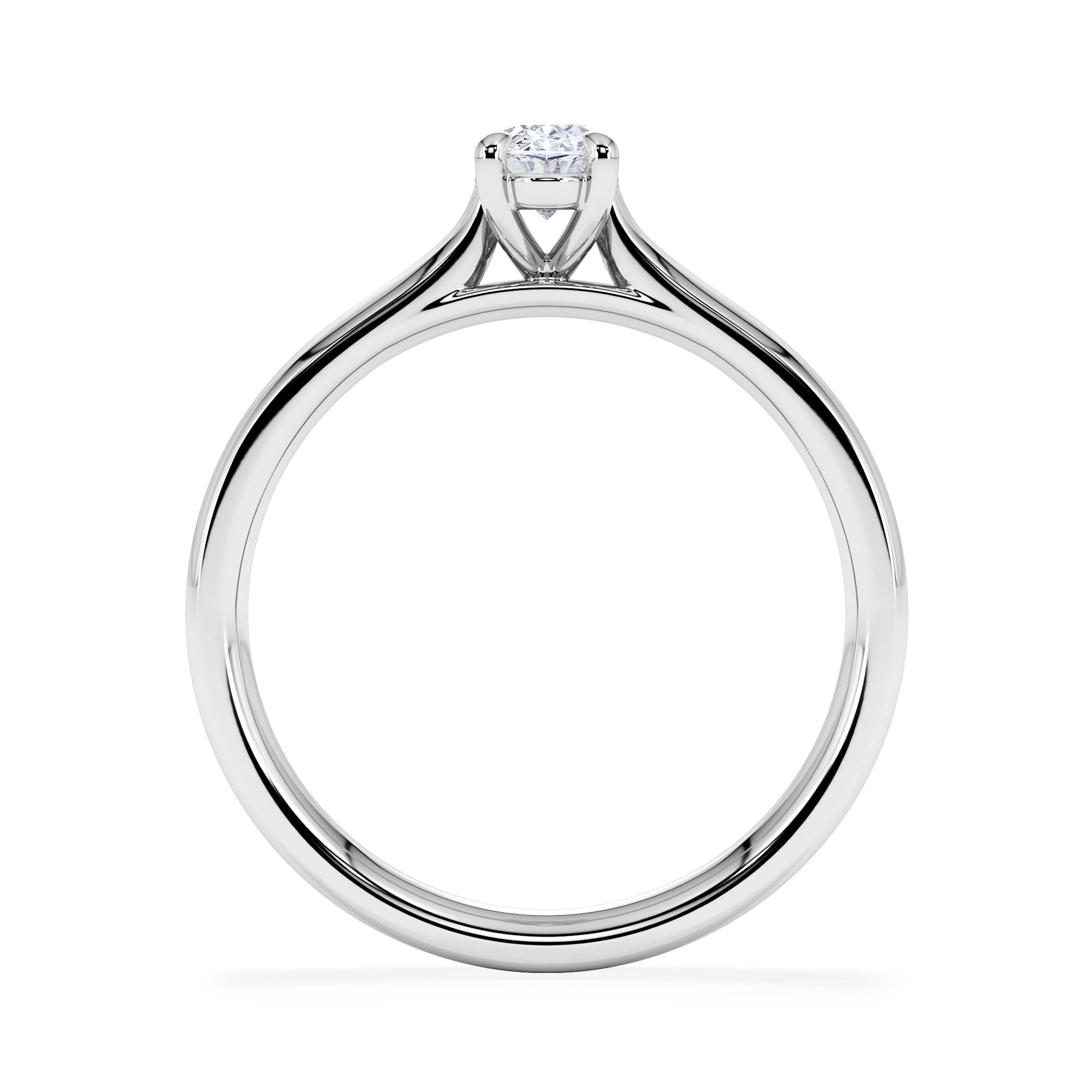 Diamond Amora Oval 0.50ct Diamond Engagement Ring G/VS1 Set in Platinum