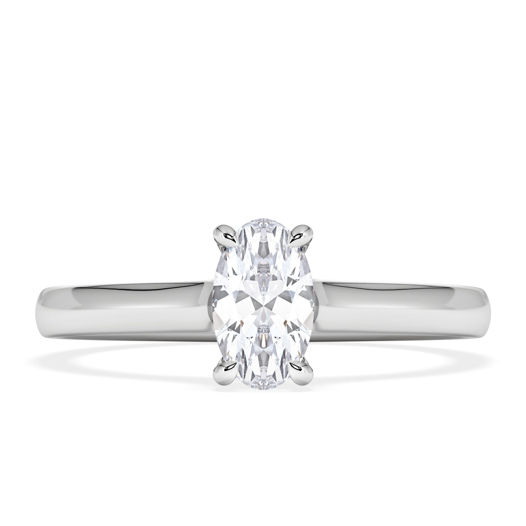 Diamond Amora Oval 0.50ct Diamond Engagement Ring G/VS1 Set in Platinum