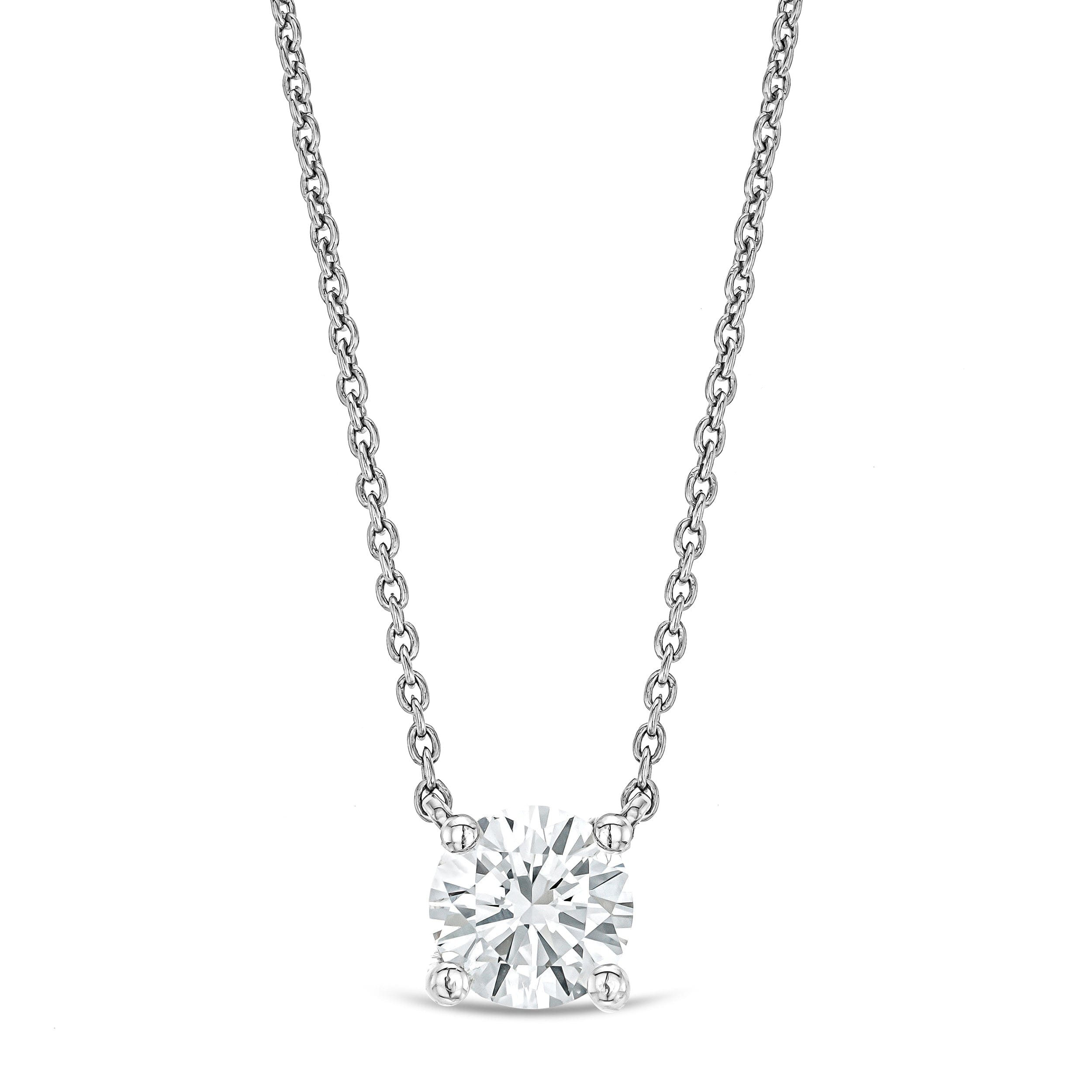 Solitaire Wanderlust Floating Lab Diamond Solitaire Necklace 0.33ct H/SI in Silver