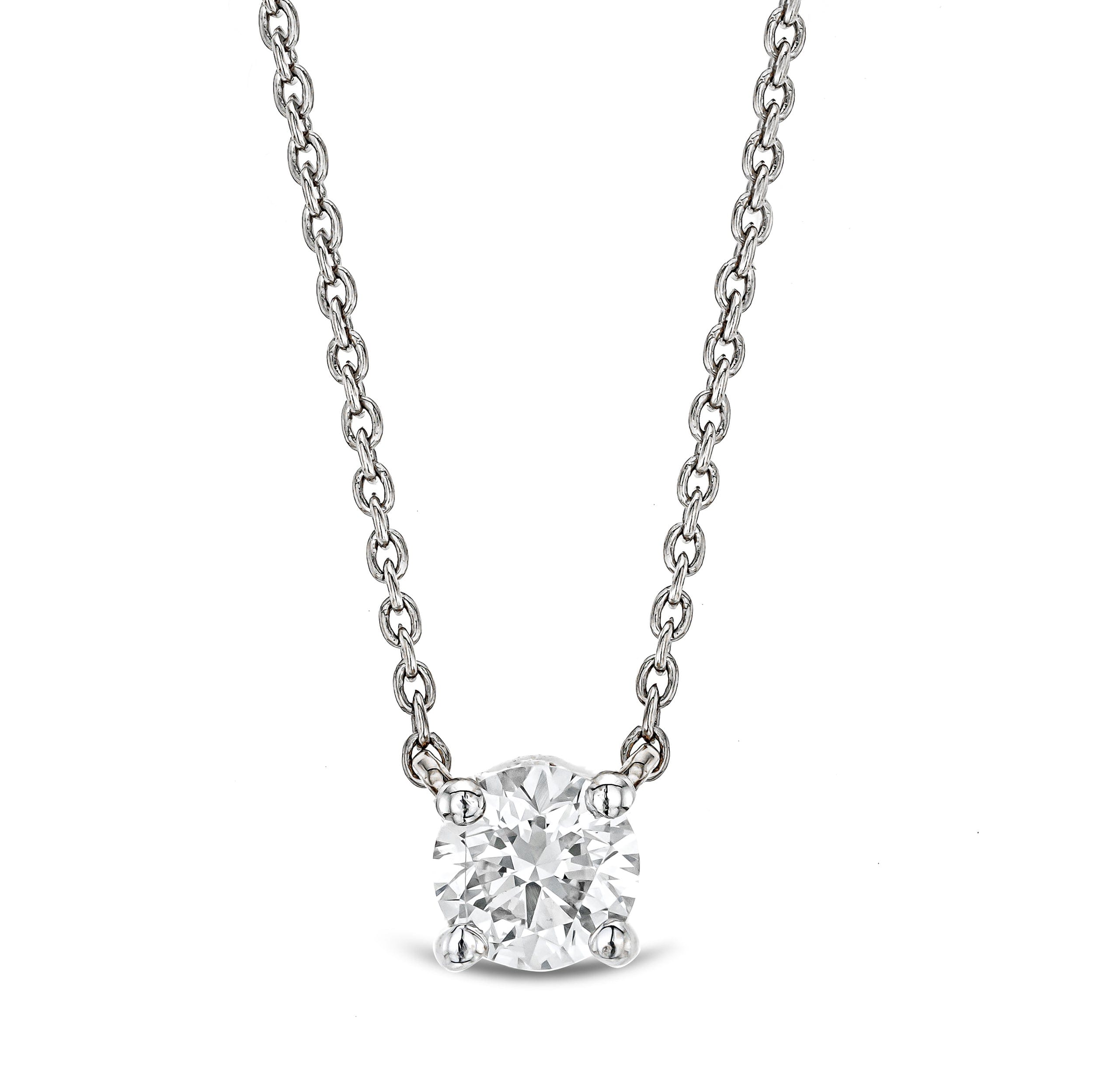 Solitaire Wanderlust Floating Lab Diamond Solitaire Necklace 0.25ct H/SI in Silver