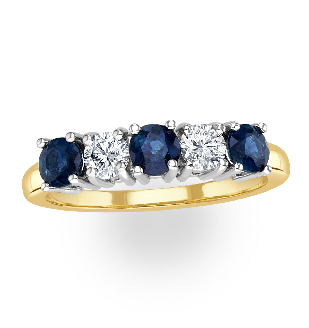 Diamond Sapphire 0.90CT and Diamond Ring 0.40CT 18K Gold FT26