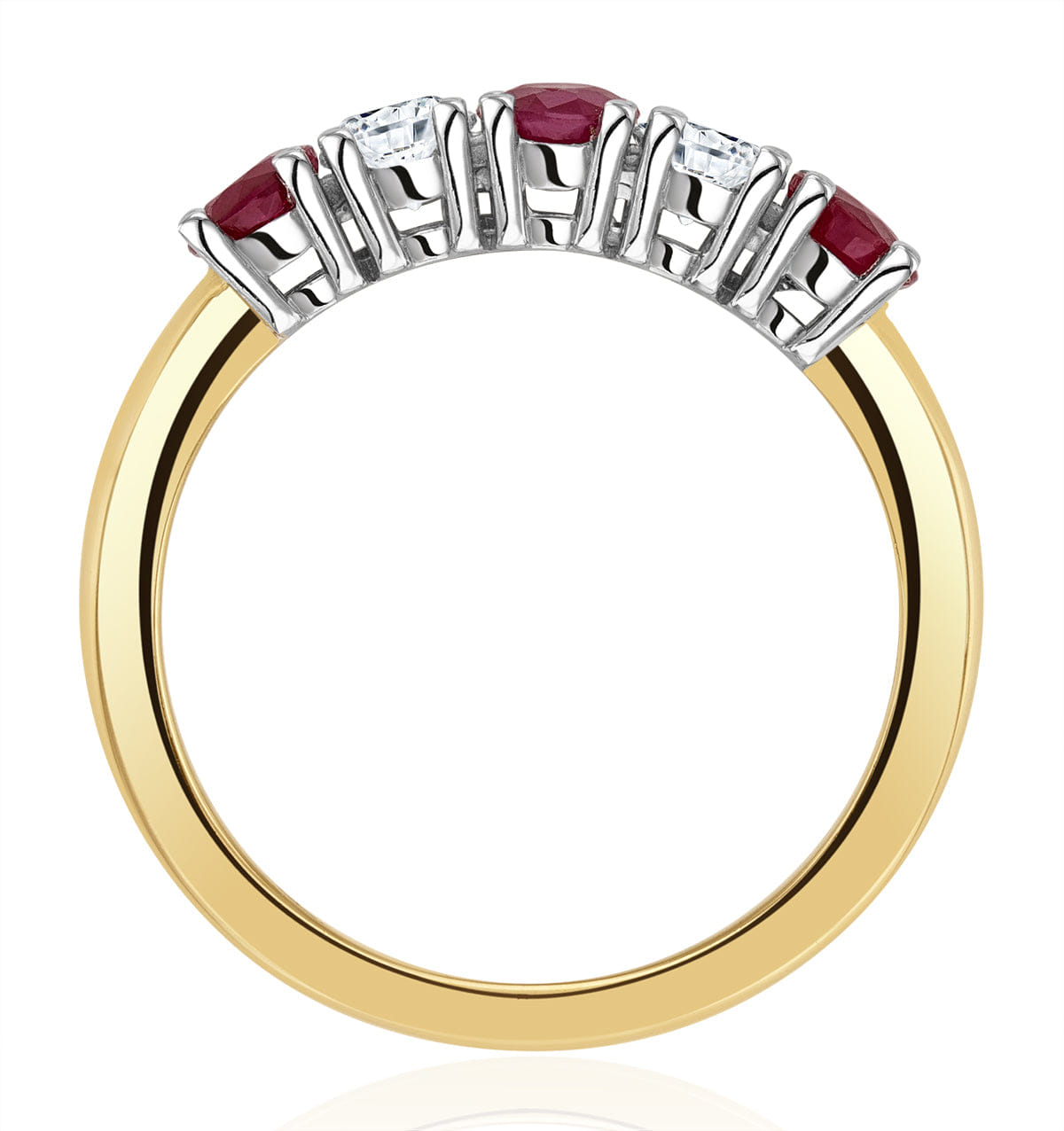 Diamond Ruby 0.75CT and Diamond Ring 0.40CT 18K Gold FT26