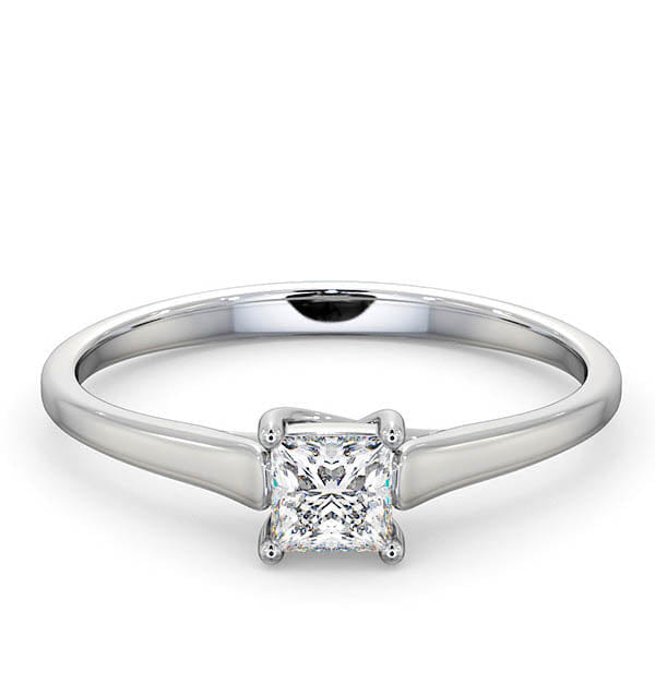 Diamond Certified Lucy Platinum Diamond Engagement Ring 0.33CT - F - G/VS