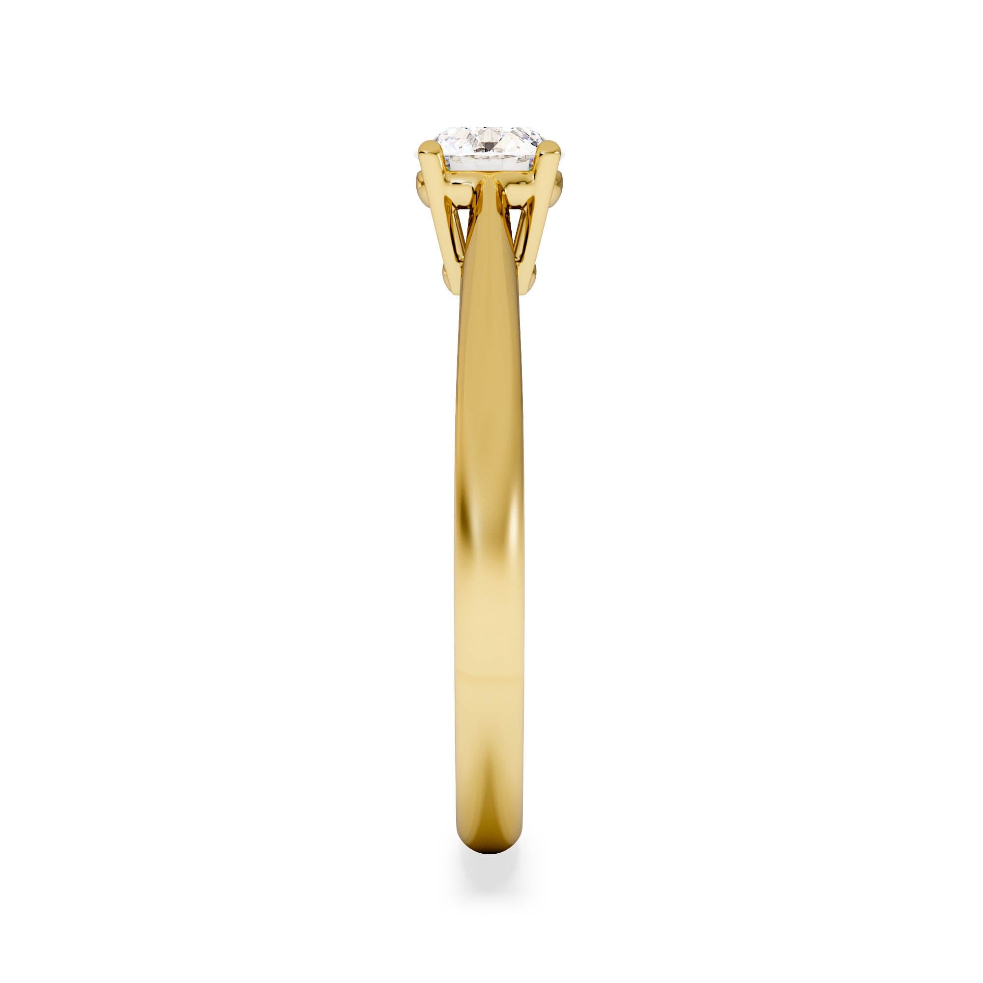Diamond Engagement Ring Certified Elysia 18K Gold Diamond 0.50CT