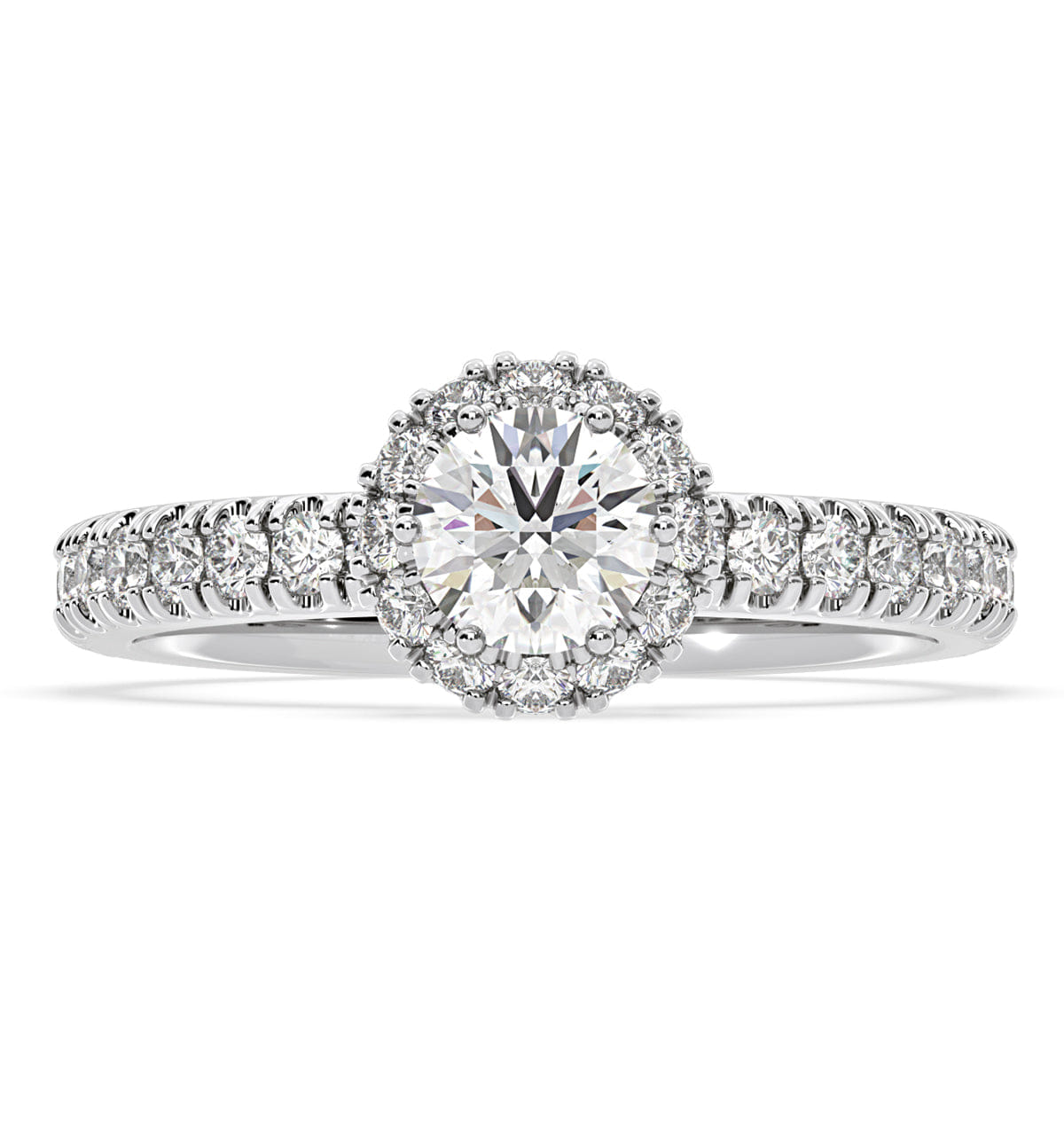Diamond Alessandra Lab Diamond Engagement Ring Platinum 1.10CT F/VS1