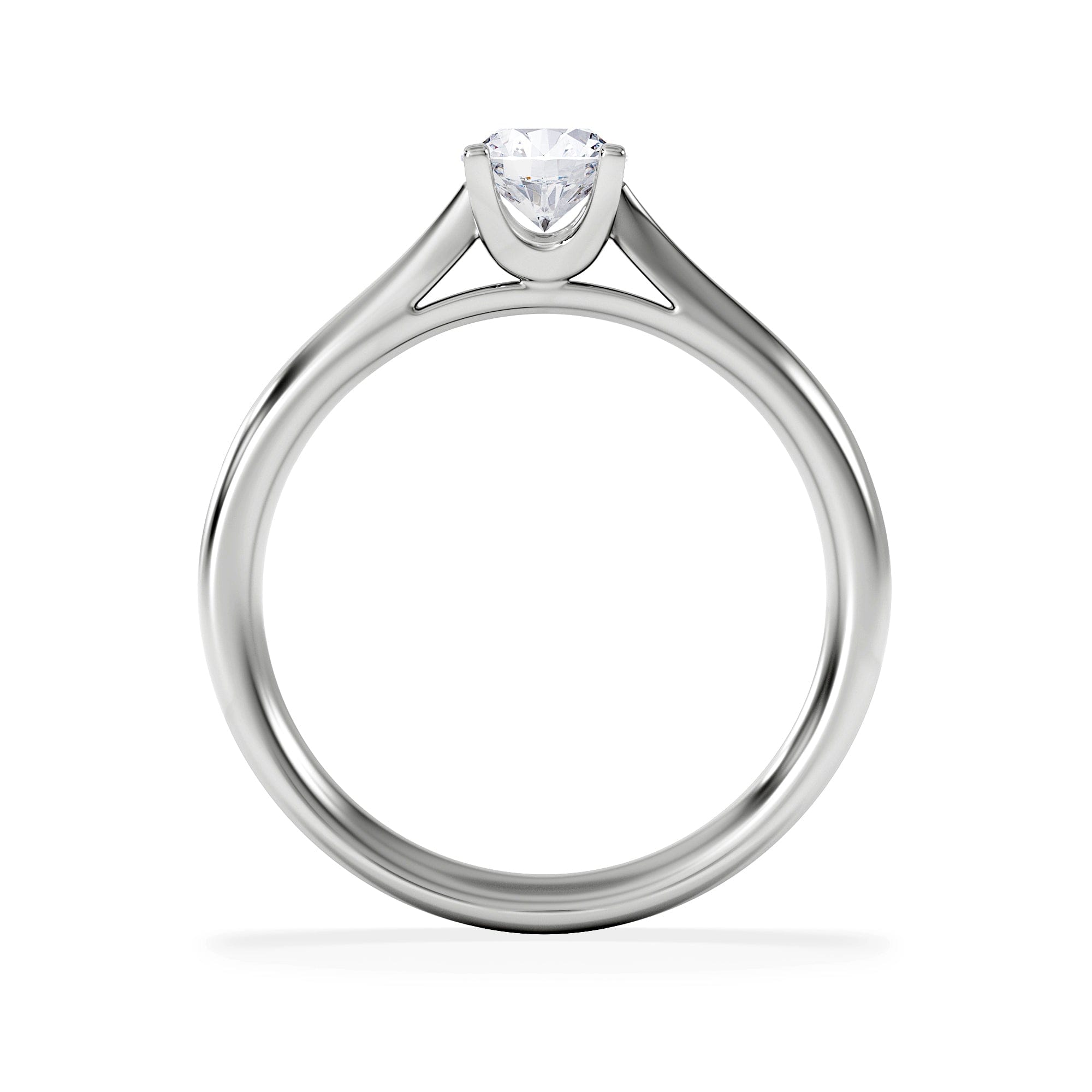 Diamond Platinum Half Carat Diamond Engagement Ring Grace Lab F/VS1