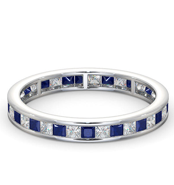 LAUREN Eternity Ring Lauren Diamonds G/VS and Sapphire 1.20CT - Platinum