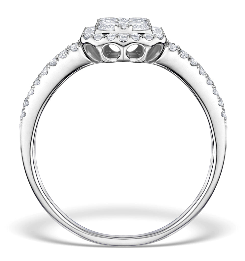 Diamond Galileo 1CT H/SI and 18K White Gold Ring - N4538Y