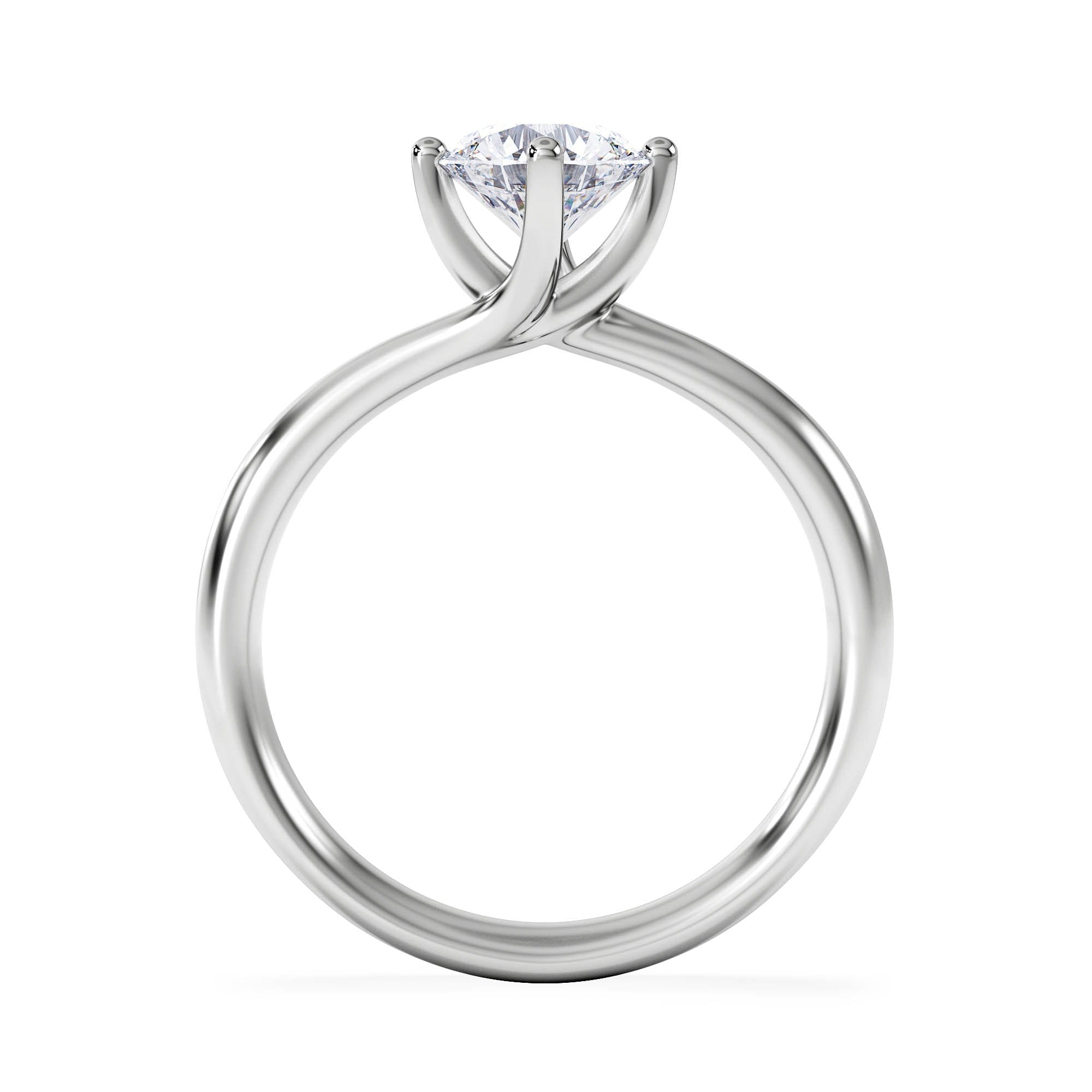 Diamond 1 Carat Diamond Engagement Ring Lily Lab F/VS1 Platinum IGI Certified