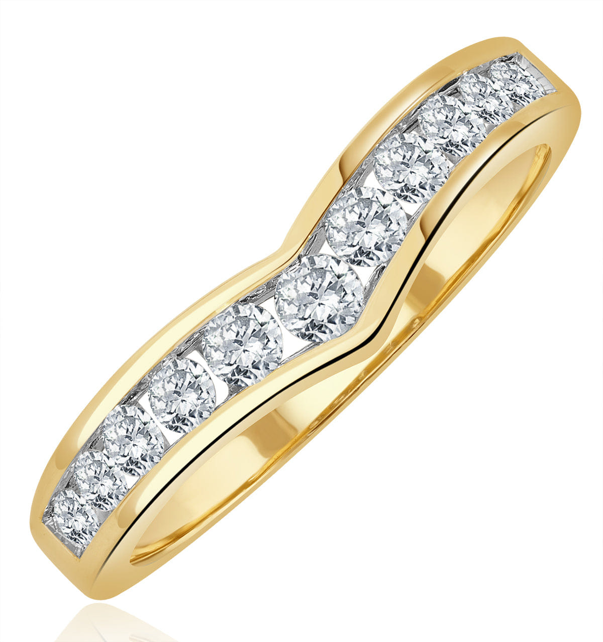 WISHBONE Lab Diamond Wishbone Ring 0.50ct H/Si in 9K Gold