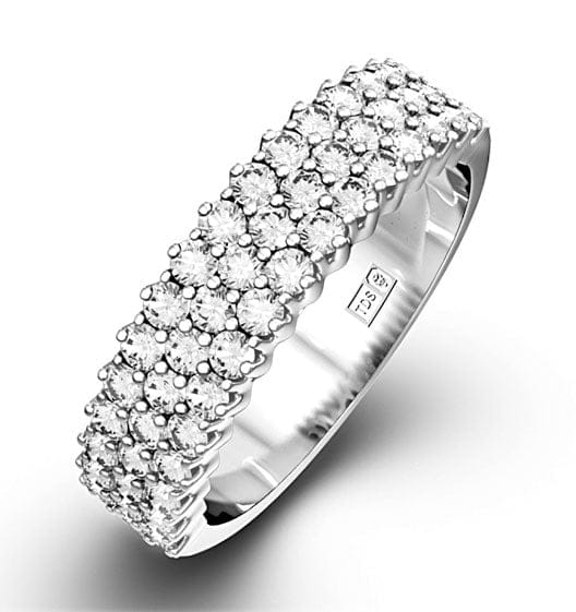 Diamond JASMINE PLATINUM Diamond ETERNITY RING 1.00CT H/SI
