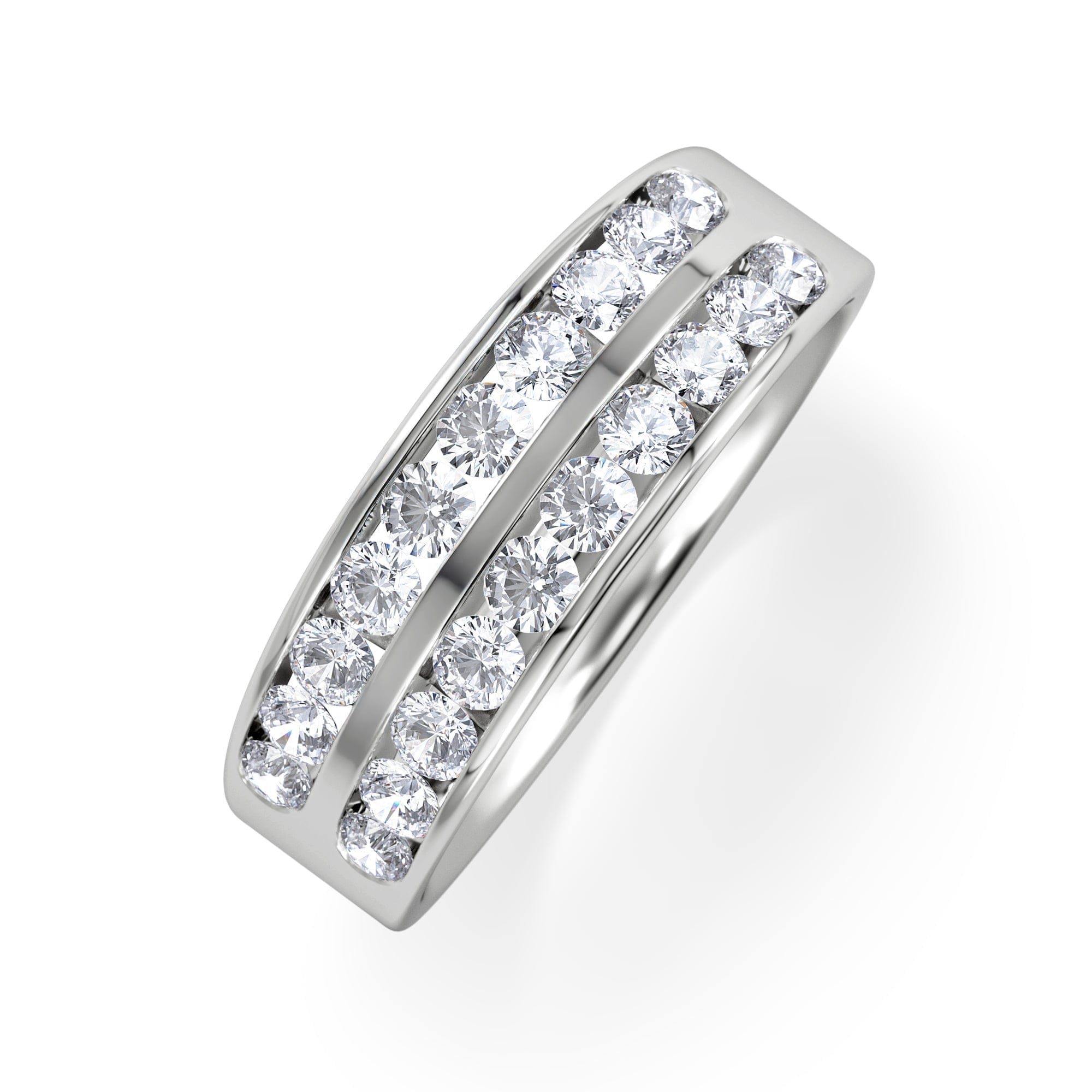 Diamond LUCY 18K White Gold Diamond ETERNITY RING 1.00CT G/VS