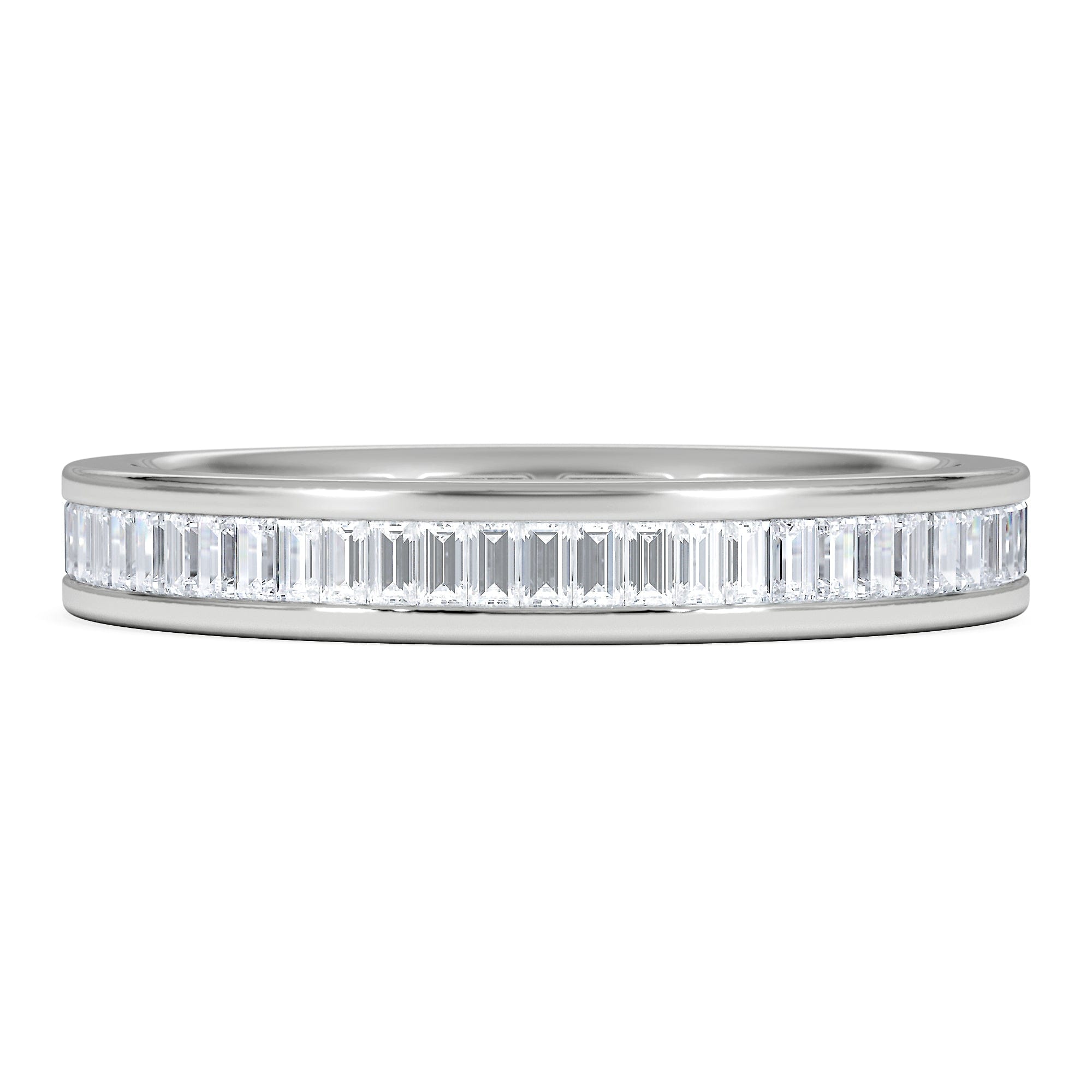 Diamond Mens 1ct H/Si Diamond Platinum Full Band Ring