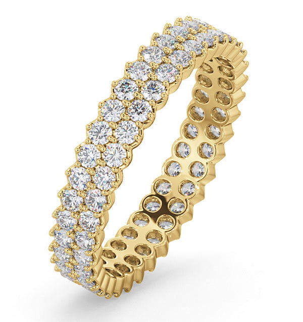 Diamond Eternity Ring Jasmine 18K Gold Diamond 1.00ct H/Si