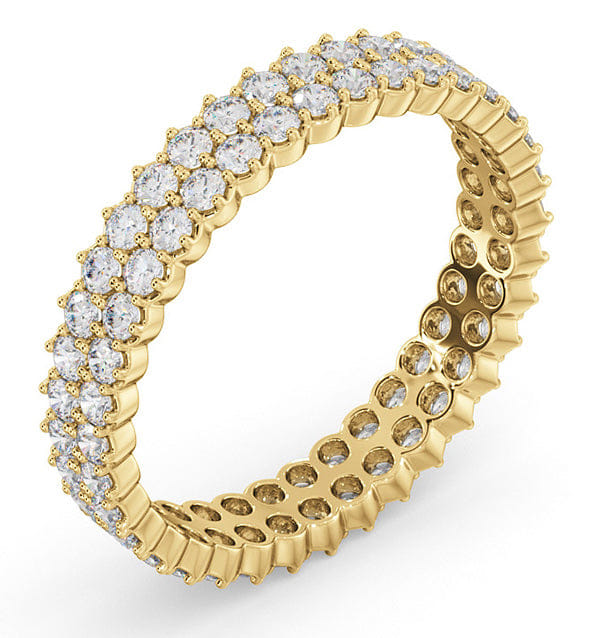 Diamond Eternity Ring Jasmine 18K Gold Diamond 1.00ct H/Si
