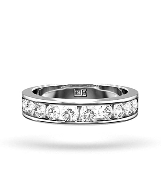 Diamond Rae Platinum Diamond Half Band Eternity Ring 1.00CT H/SI